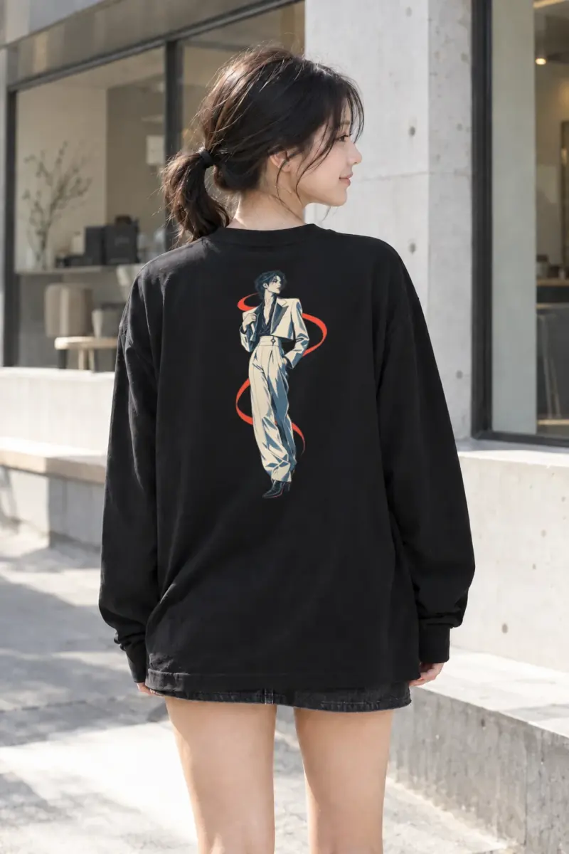 "Chromatic Poise" Unisex Longsleeve T-shirt | Gildan 2400