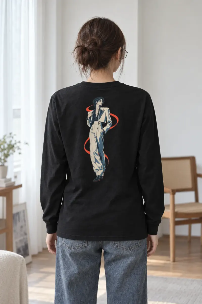 "Chromatic Poise" Unisex Longsleeve T-shirt | Gildan 2400