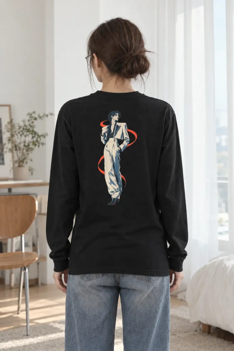 "Chromatic Poise" Unisex Longsleeve T-shirt