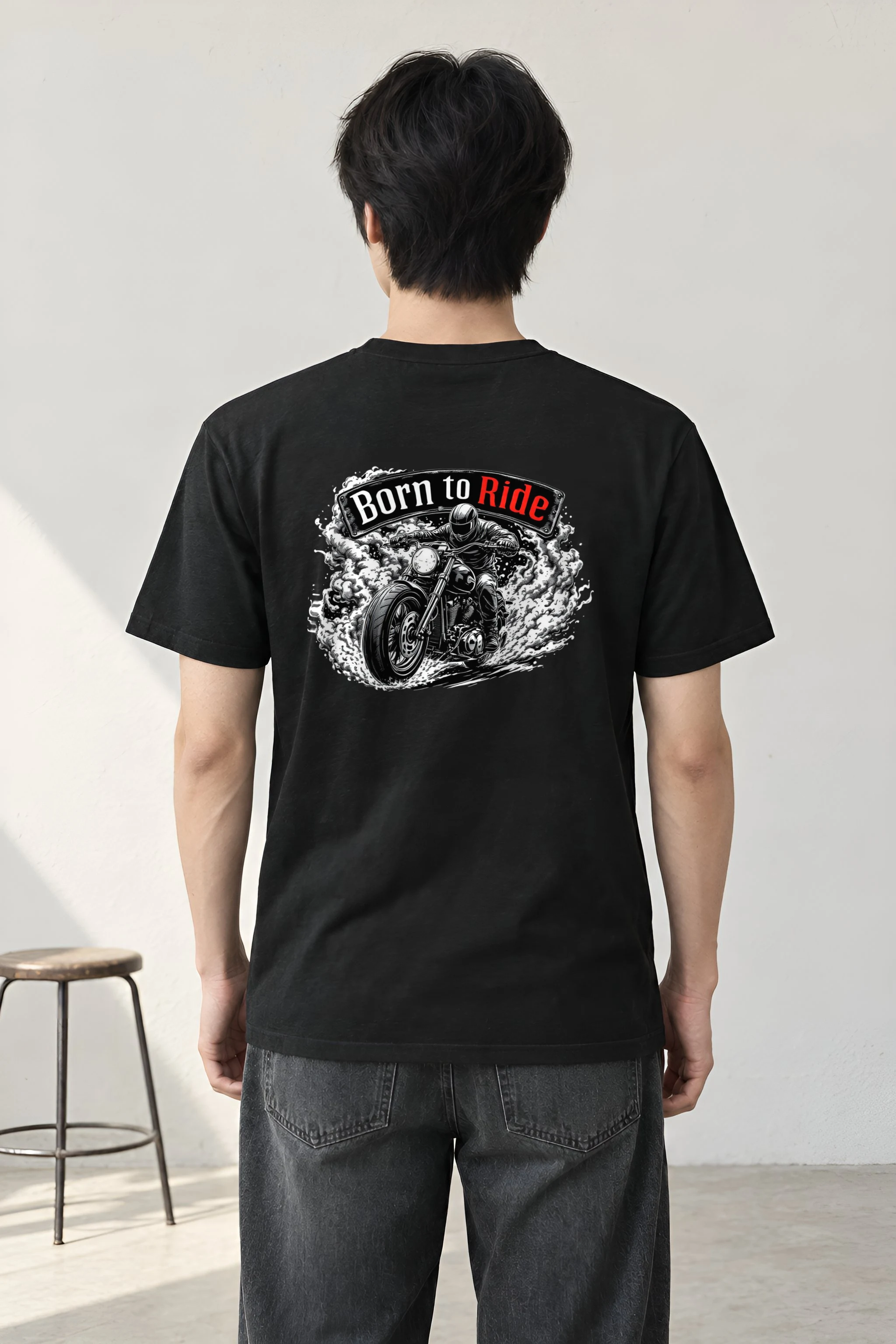 "Chrome Phantom" Heavyweight Unisex Crewneck T-shirt