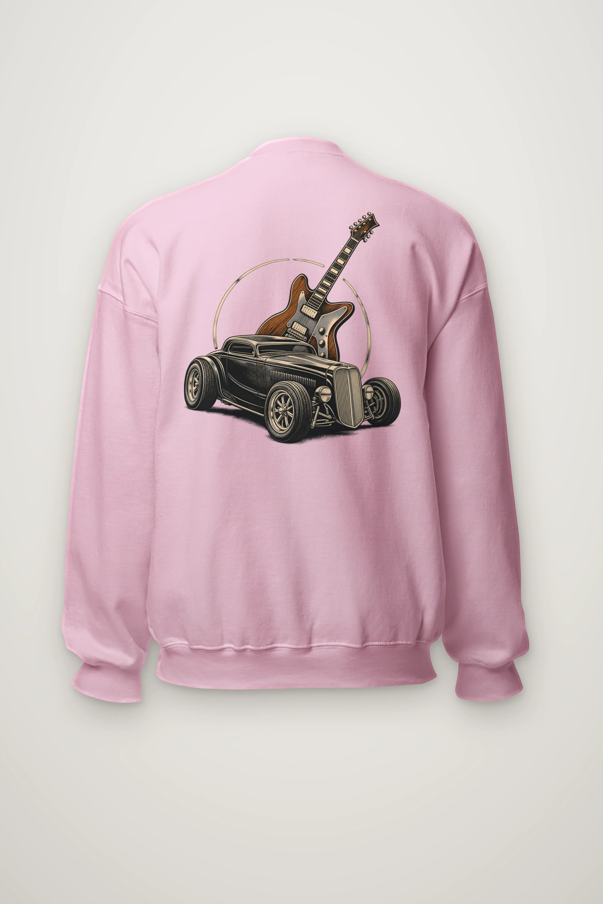 "Chrome & Resonance" Heavy Blend Unisex Crewneck Sweatshirt