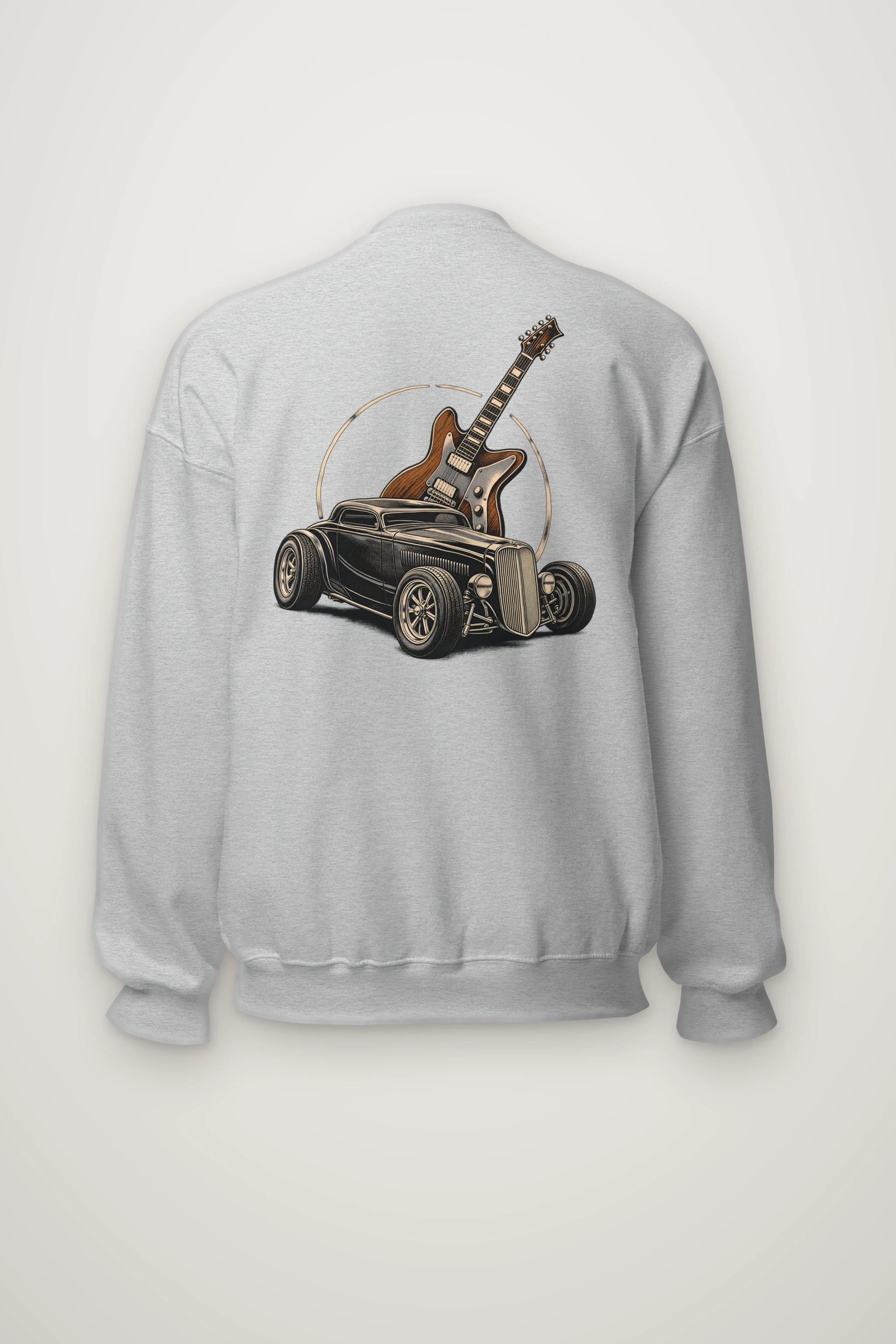 "Chrome & Resonance" Heavy Blend Unisex Crewneck Sweatshirt