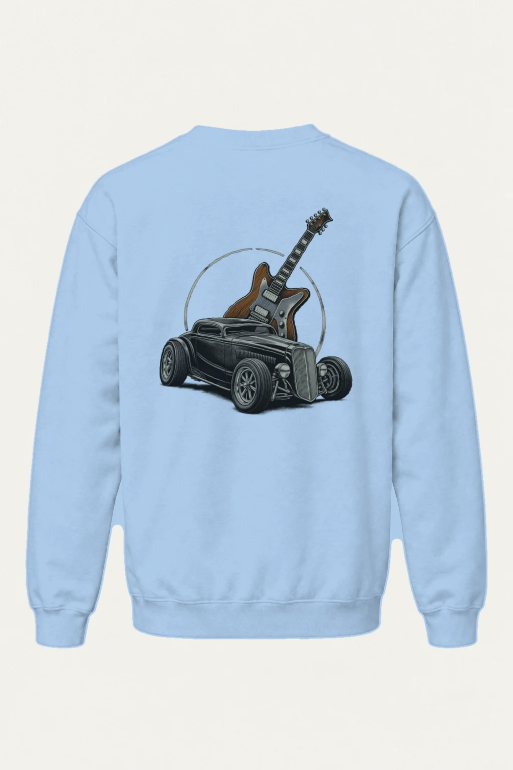 "Chrome & Resonance" Heavy Blend Unisex Crewneck Sweatshirt | Gildan 18000