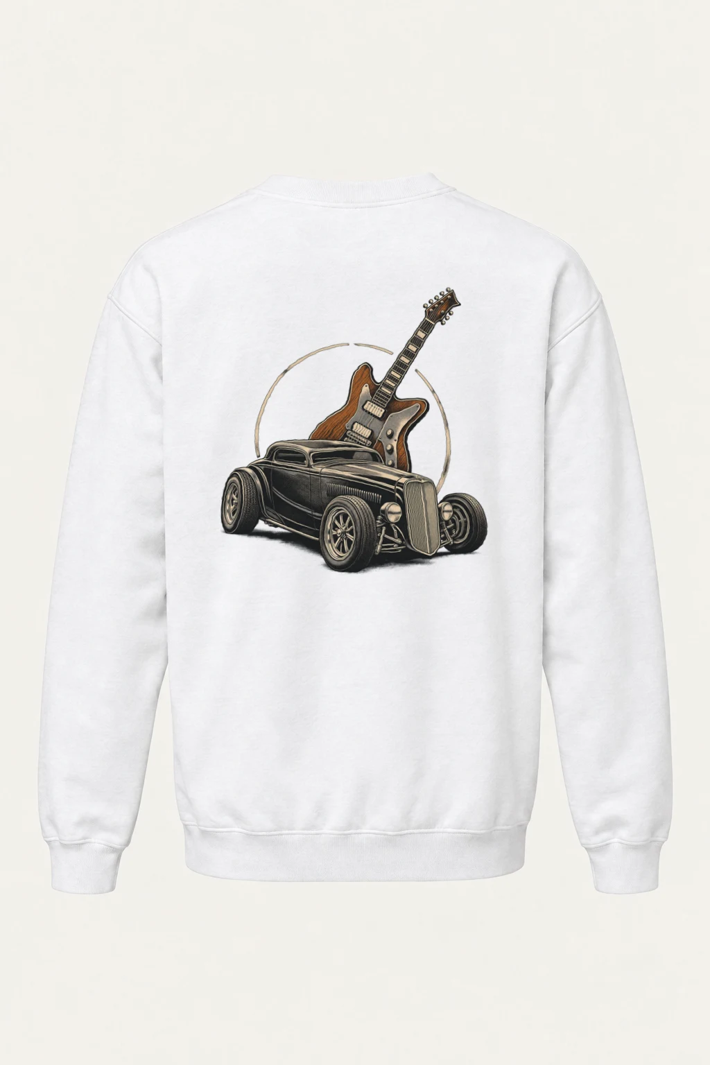 "Chrome & Resonance" Heavy Blend Unisex Crewneck Sweatshirt | Gildan 18000