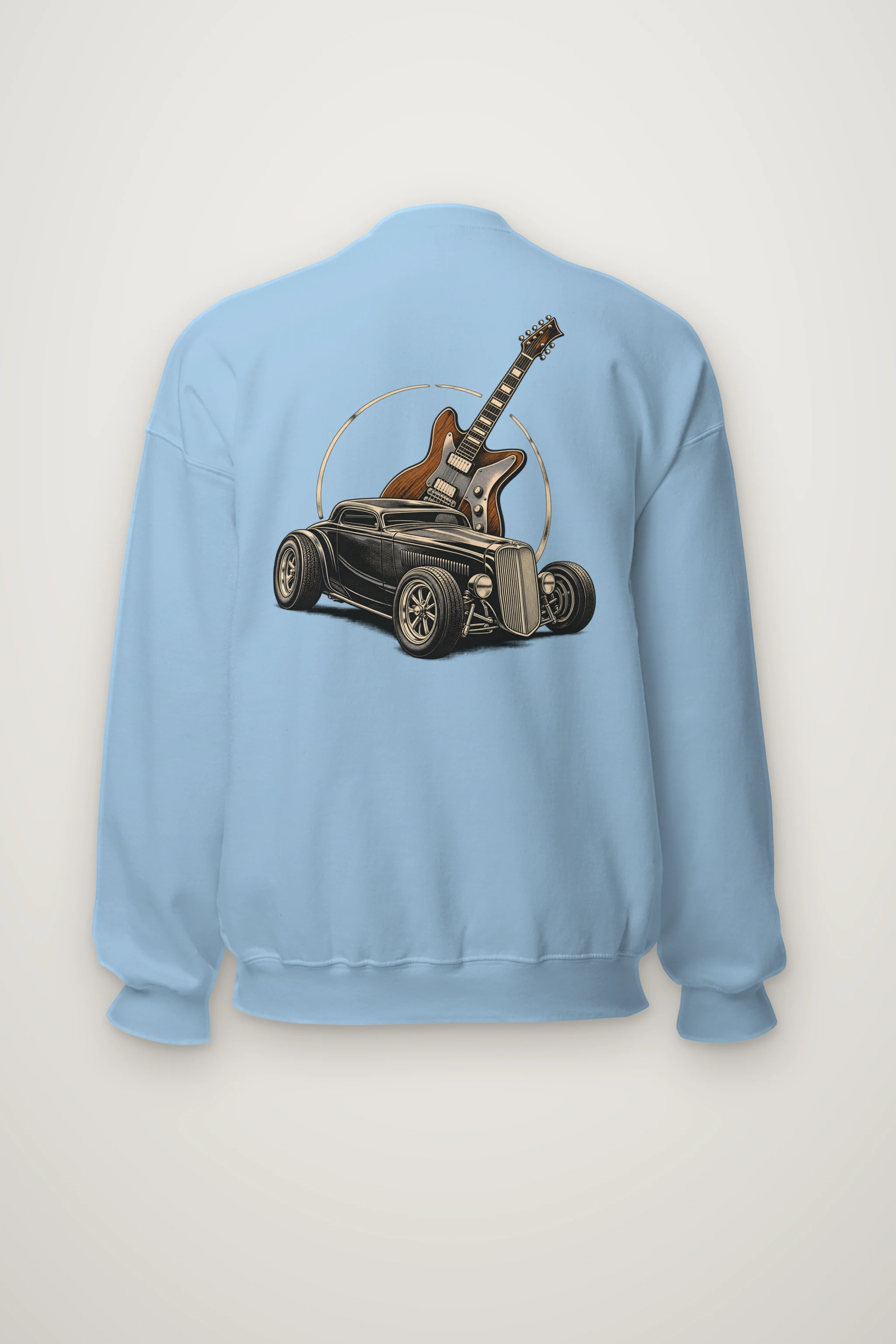 "Chrome & Resonance" Heavy Blend Unisex Crewneck Sweatshirt