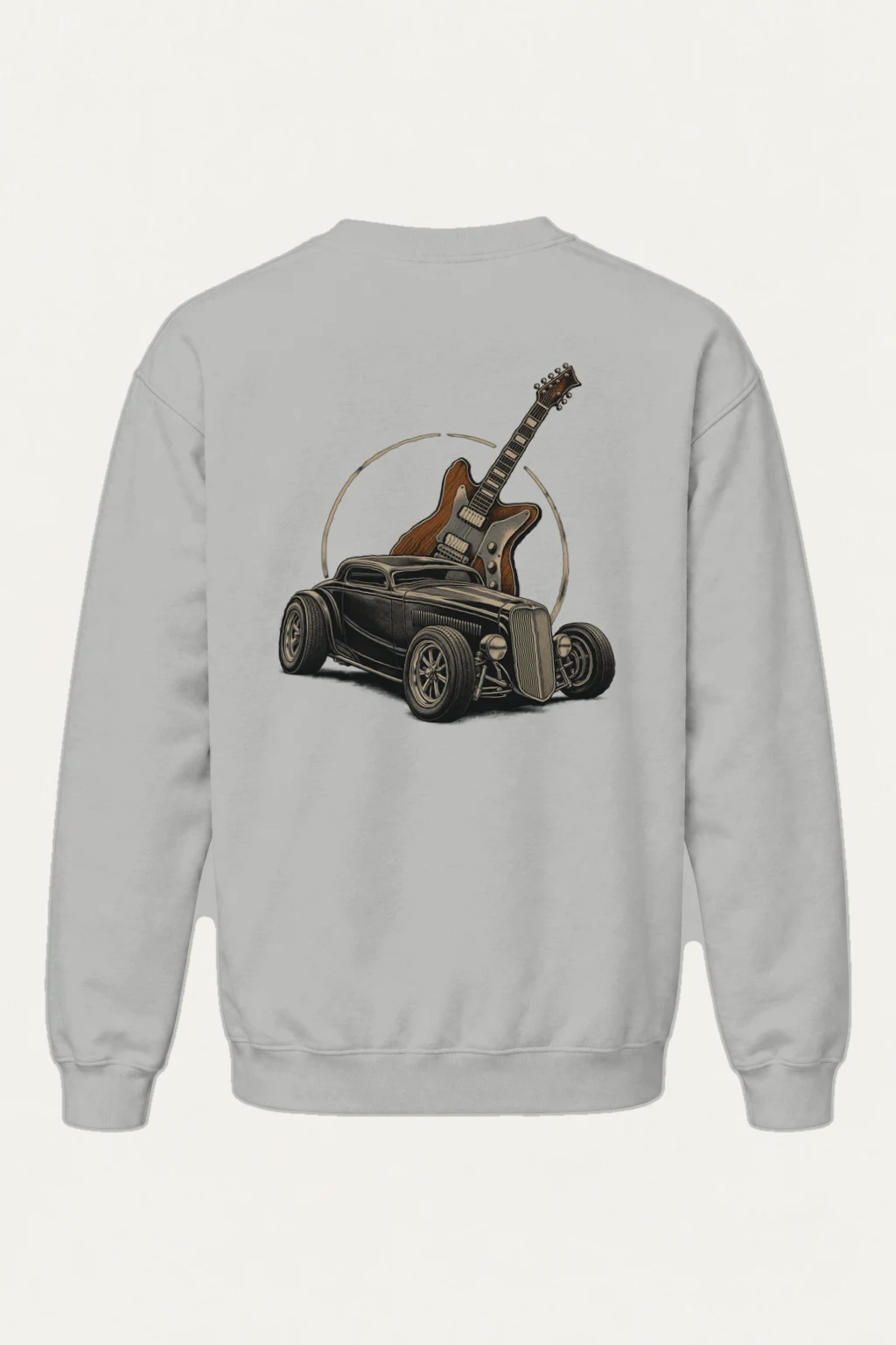 "Chrome & Resonance" Heavy Blend Unisex Crewneck Sweatshirt | Gildan 18000