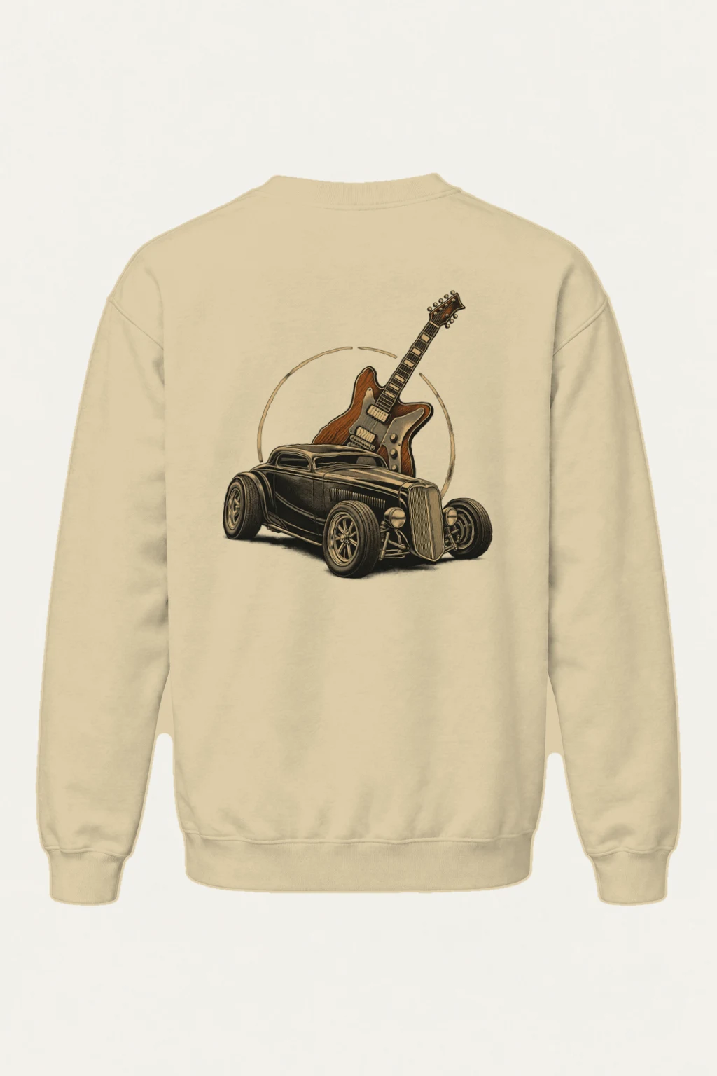 "Chrome & Resonance" Heavy Blend Unisex Crewneck Sweatshirt | Gildan 18000
