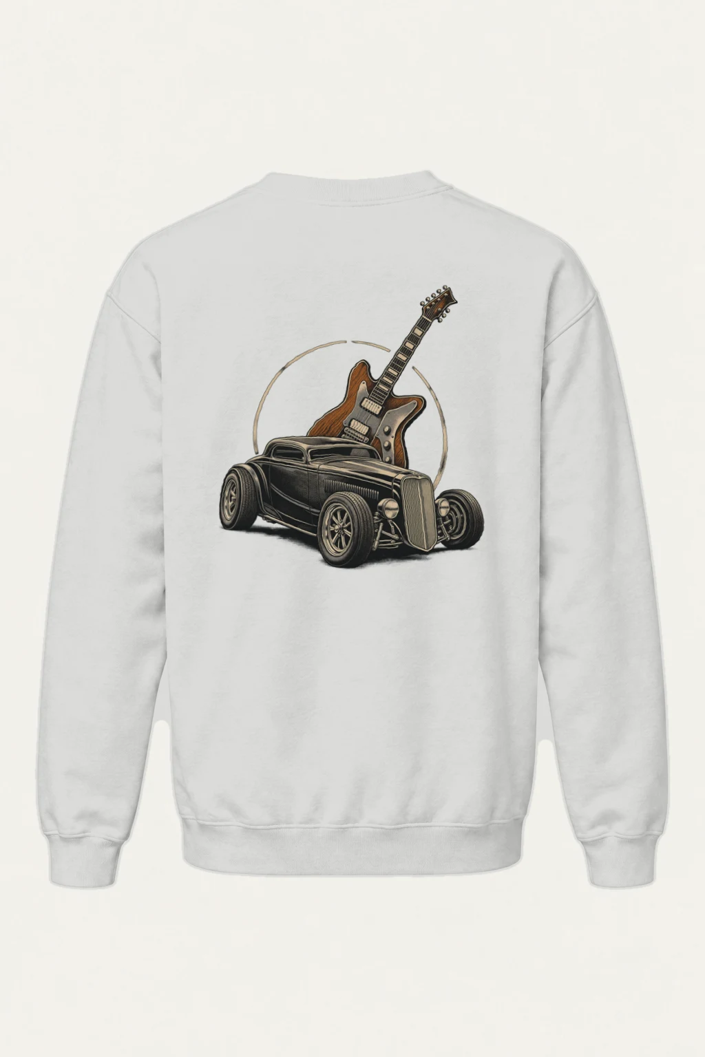 "Chrome & Resonance" Heavy Blend Unisex Crewneck Sweatshirt | Gildan 18000