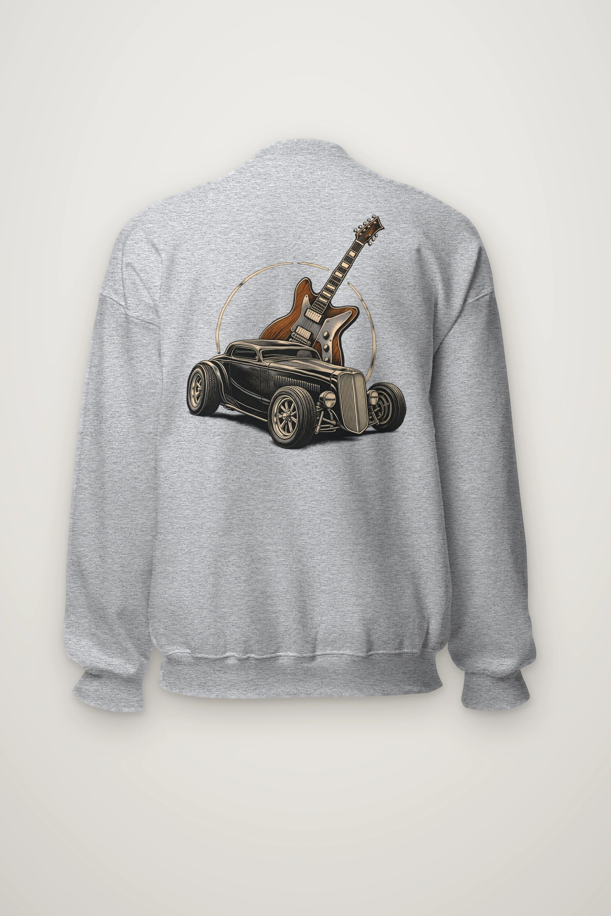 "Chrome & Resonance" Heavy Blend Unisex Crewneck Sweatshirt