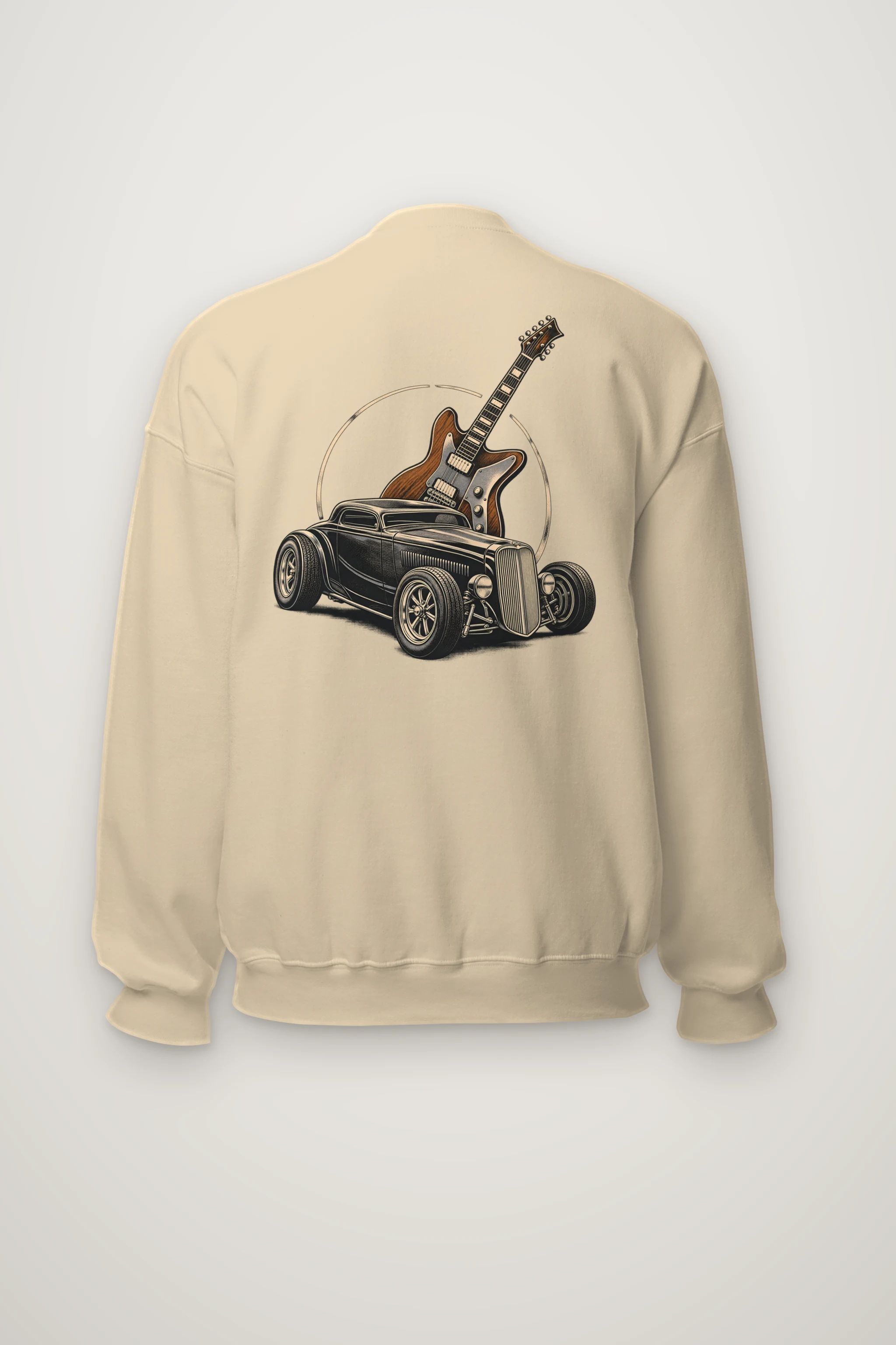 "Chrome & Resonance" Heavy Blend Unisex Crewneck Sweatshirt