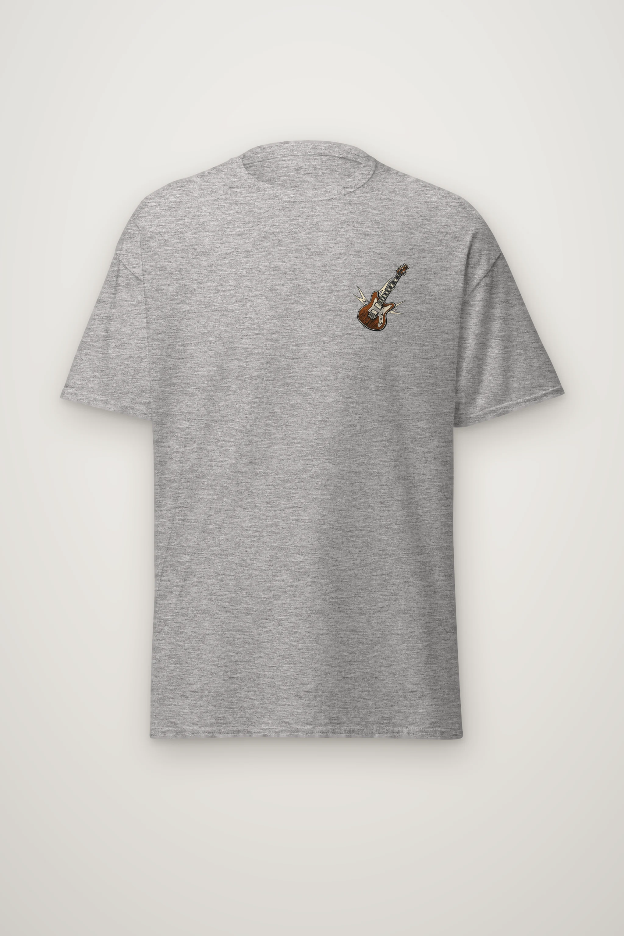 "Chrome Resonance" Heavyweight Unisex Crewneck T-shirt