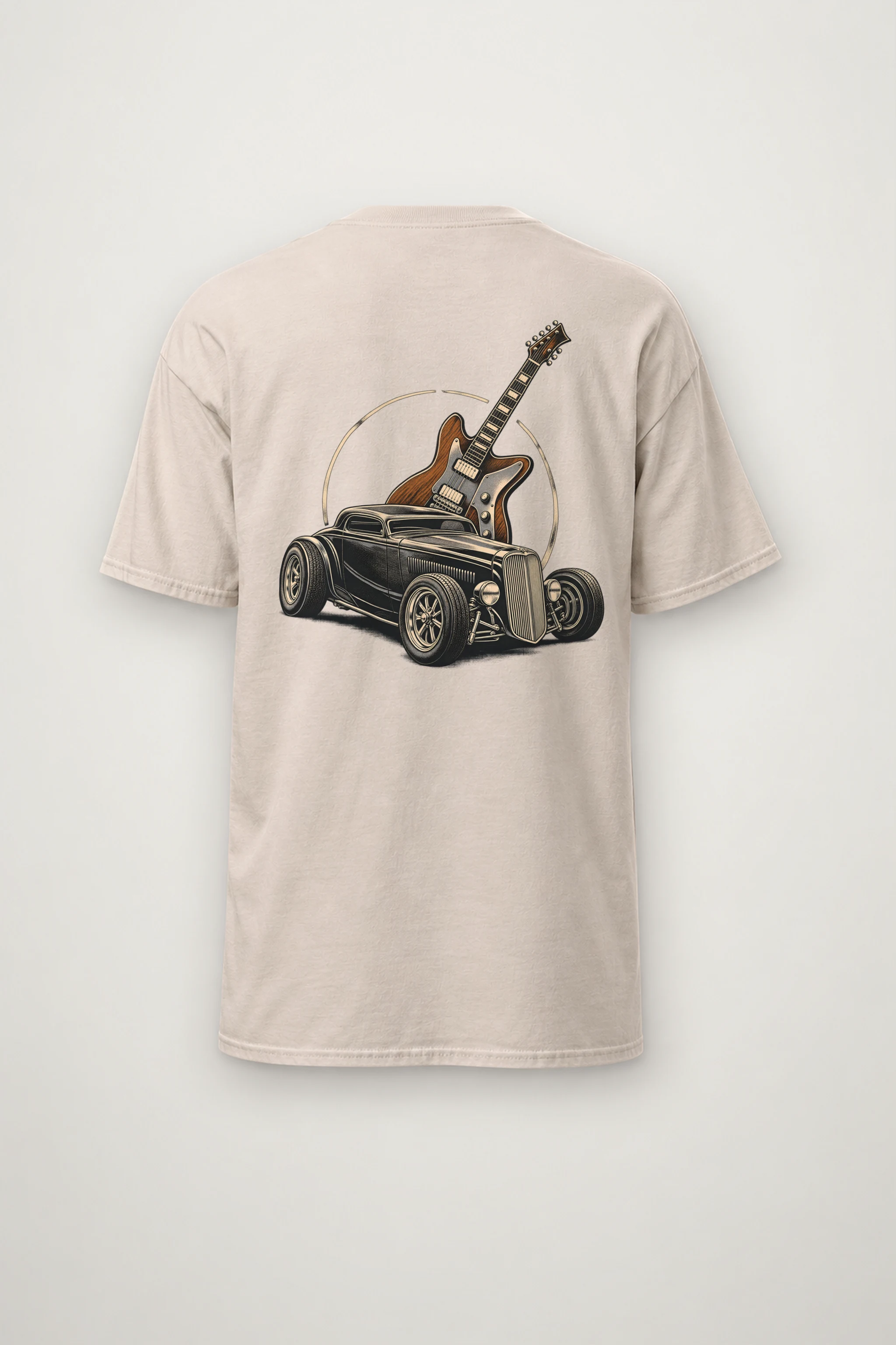 "Chrome Resonance" Heavyweight Unisex Crewneck T-shirt