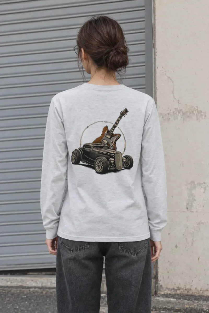 "Chrome Resonance" Unisex Longsleeve T-shirt