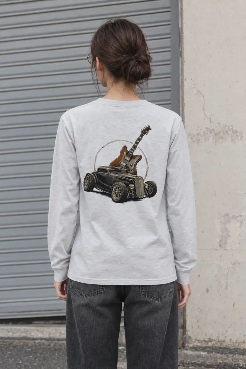 "Chrome Resonance" Unisex Longsleeve T-shirt