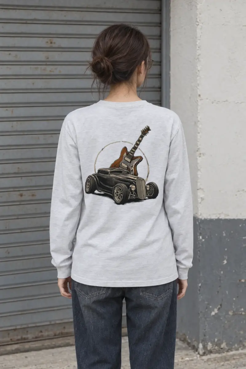 "Chrome Resonance" Unisex Longsleeve T-shirt | Gildan 2400