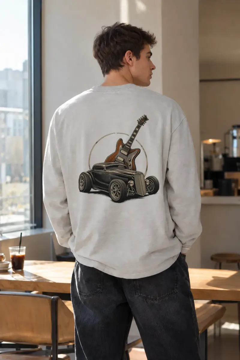"Chrome Resonance" Unisex Longsleeve T-shirt | Gildan 2400
