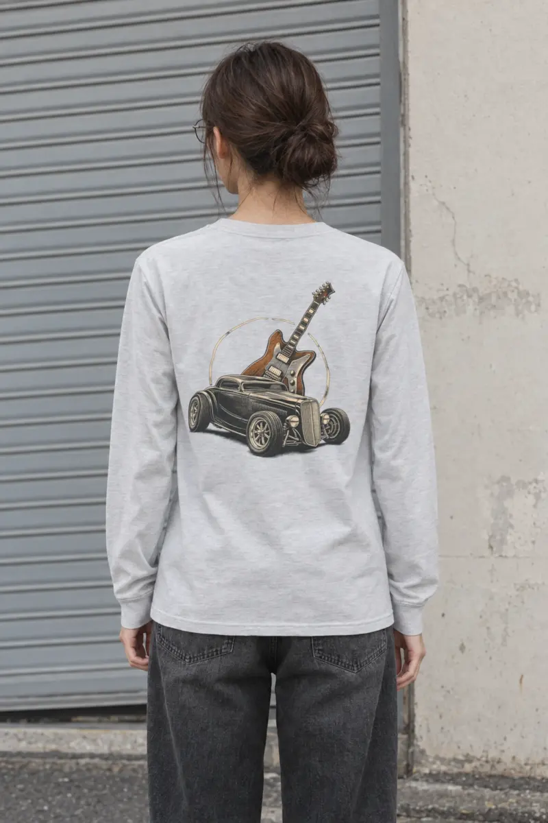 "Chrome Resonance" Unisex Longsleeve T-shirt