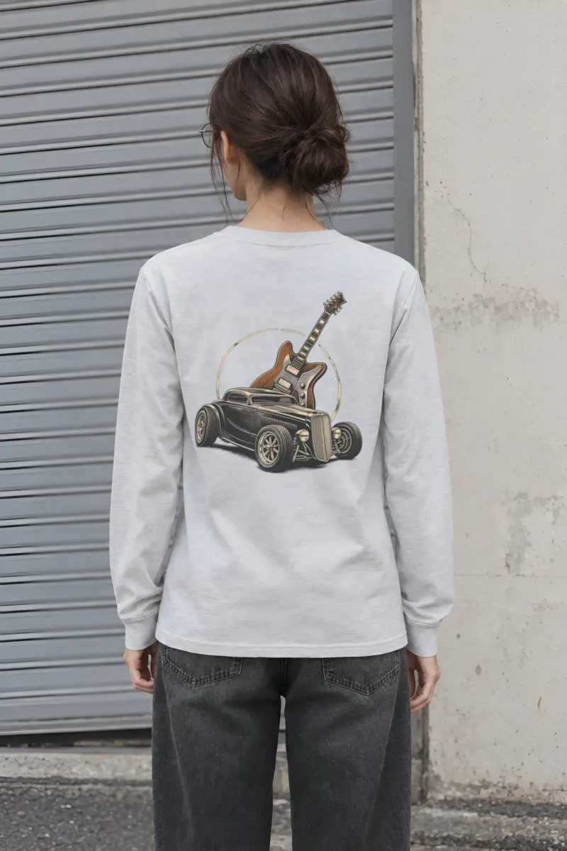"Chrome Resonance" Unisex Longsleeve T-shirt