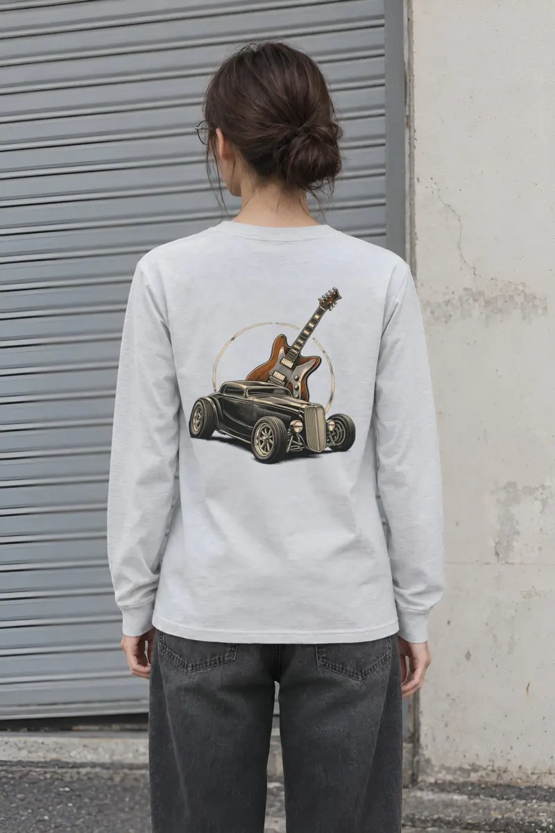 "Chrome Resonance" Unisex Longsleeve T-shirt