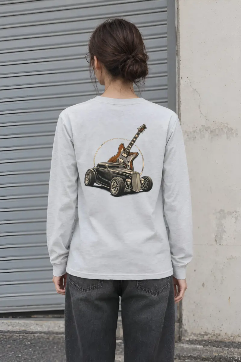 "Chrome Resonance" Unisex Longsleeve T-shirt