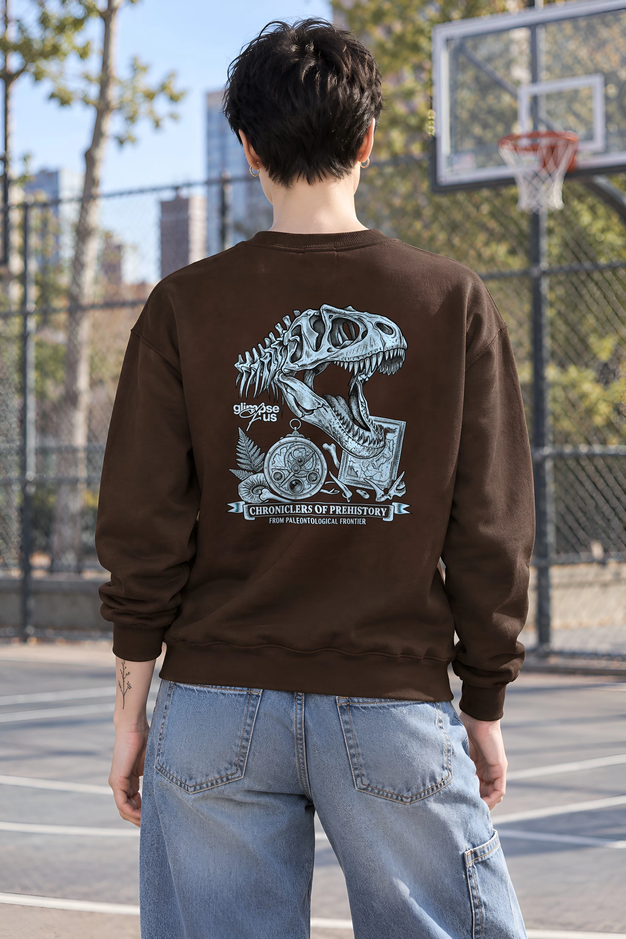 "Chroniclers Of Prehistory" 1 Crewneck Sweatshirt