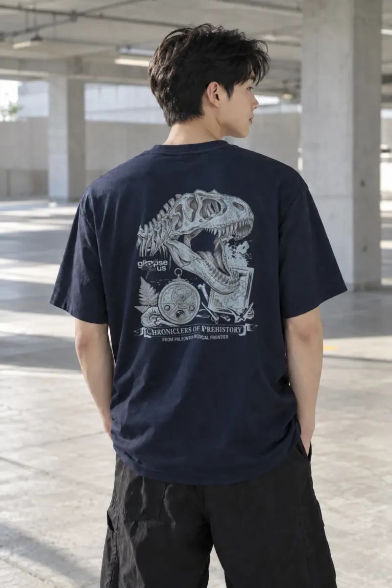 "Chroniclers Of Prehistory" Heavyweight Unisex Crewneck T-shirt | Gildan 5000