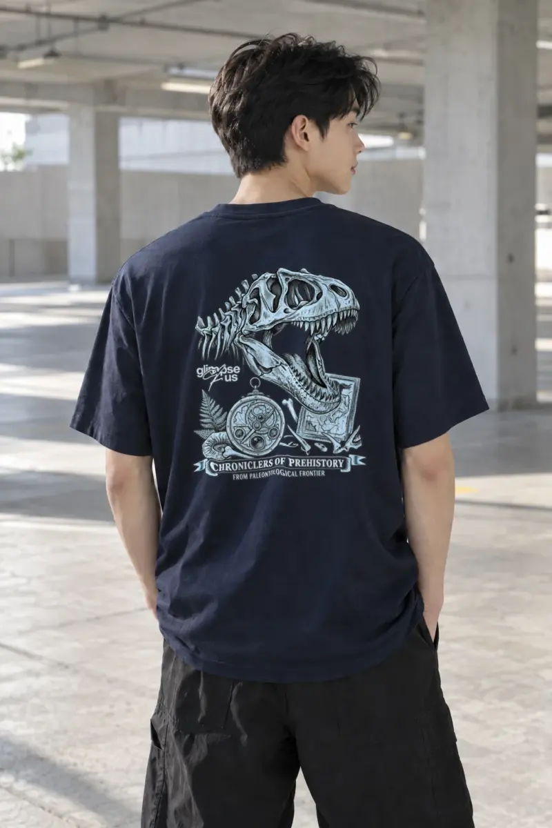 "Chroniclers Of Prehistory" Heavyweight Unisex Crewneck T-shirt | Gildan 5000