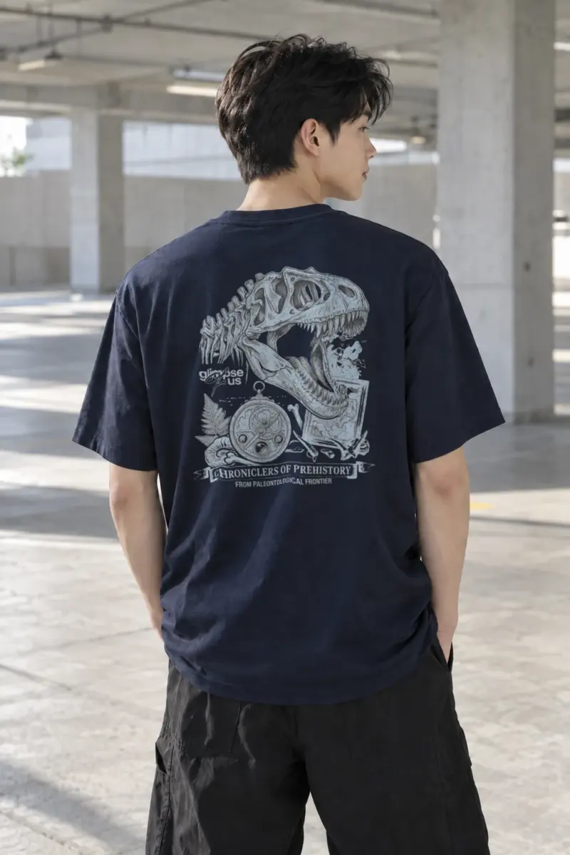 “Chroniclers Of Prehistory” Heavyweight Unisex Crewneck T-shirt | Gildan 5000