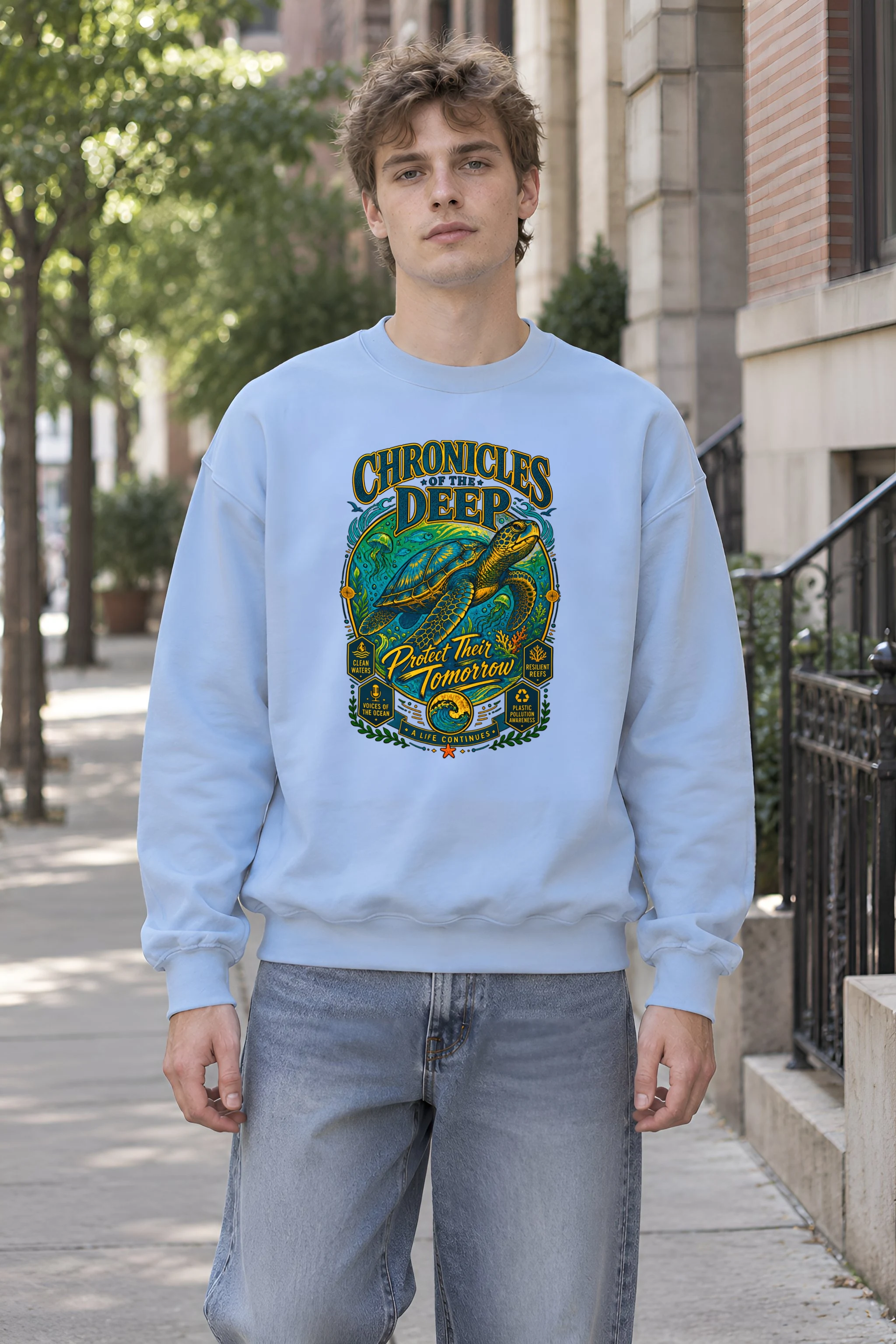"Chronicles of the Deep" Heavy Blend Unisex Crewneck Sweatshirt