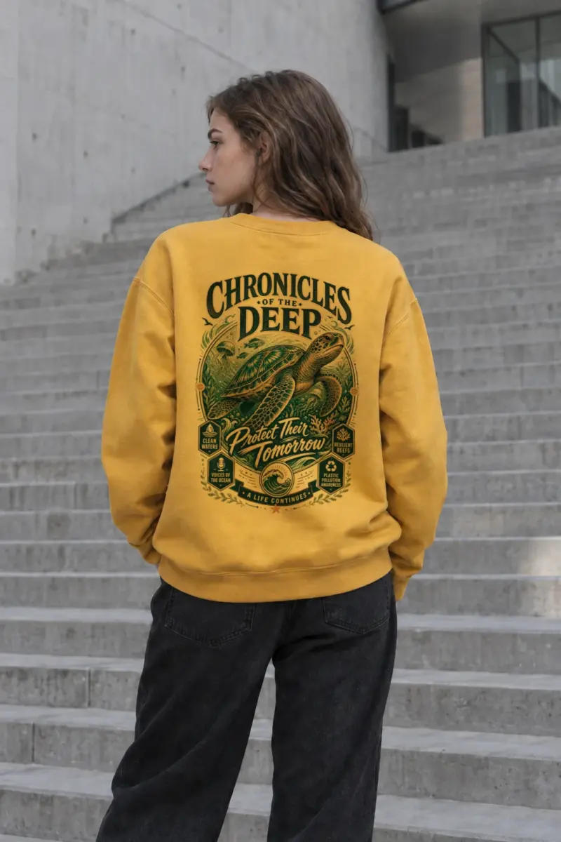 "Chronicles Of The Deep" Heavy Blend Unisex Crewneck Sweatshirt | Gildan 18000