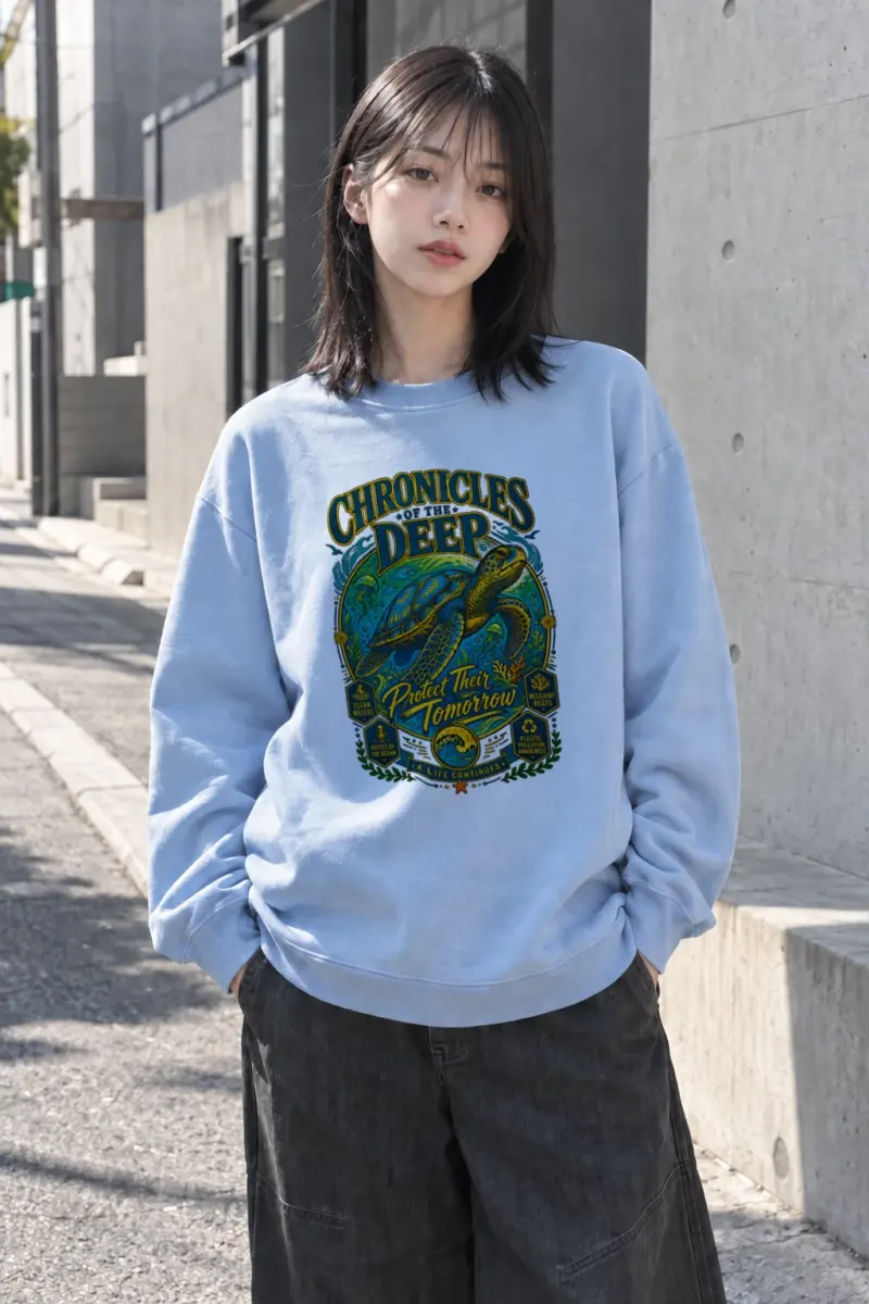 "Chronicles of the Deep" Heavy Blend Unisex Crewneck Sweatshirt | Gildan 18000
