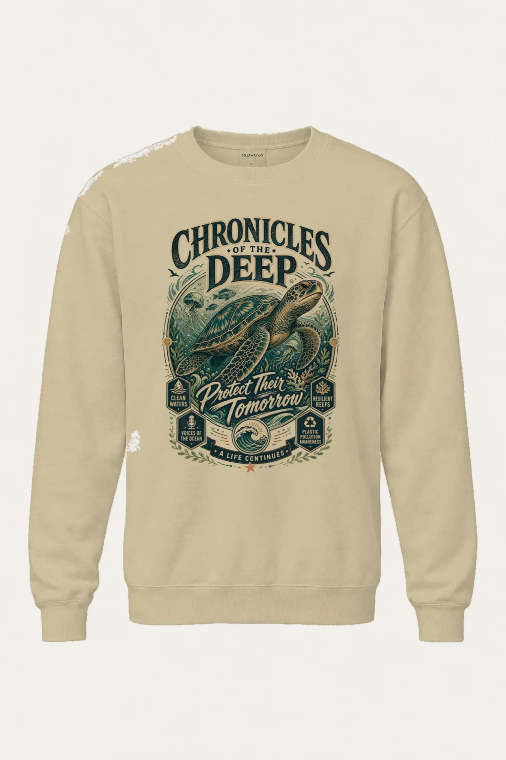"Chronicles Of The Deep" Heavy Blend Unisex Crewneck Sweatshirt | Gildan 18000