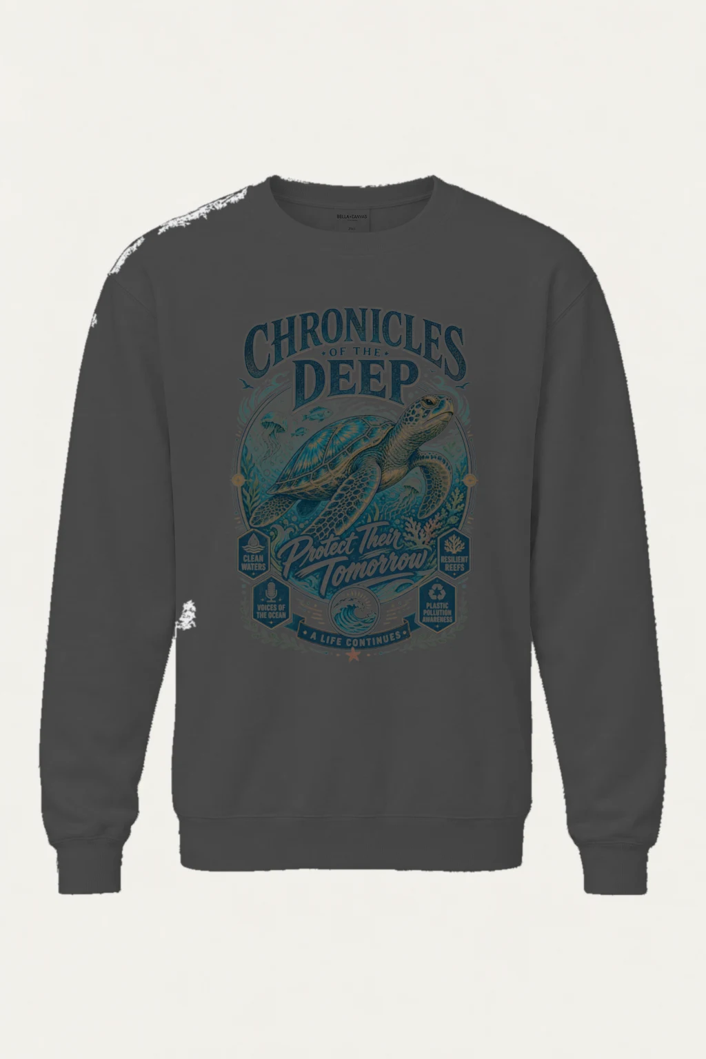 "Chronicles Of The Deep" Heavy Blend Unisex Crewneck Sweatshirt | Gildan 18000
