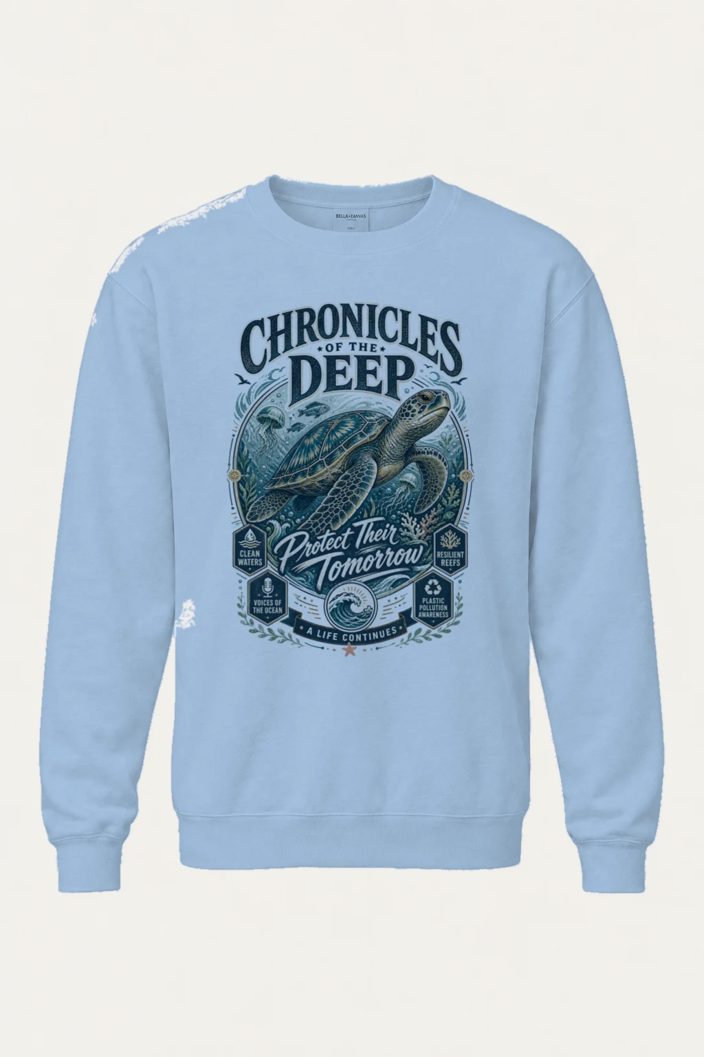 "Chronicles Of The Deep" Heavy Blend Unisex Crewneck Sweatshirt | Gildan 18000