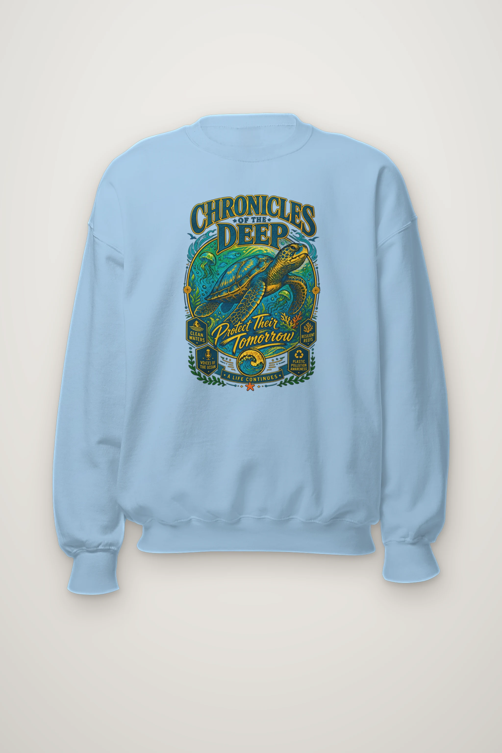 "Chronicles of the Deep" Heavy Blend Unisex Crewneck Sweatshirt