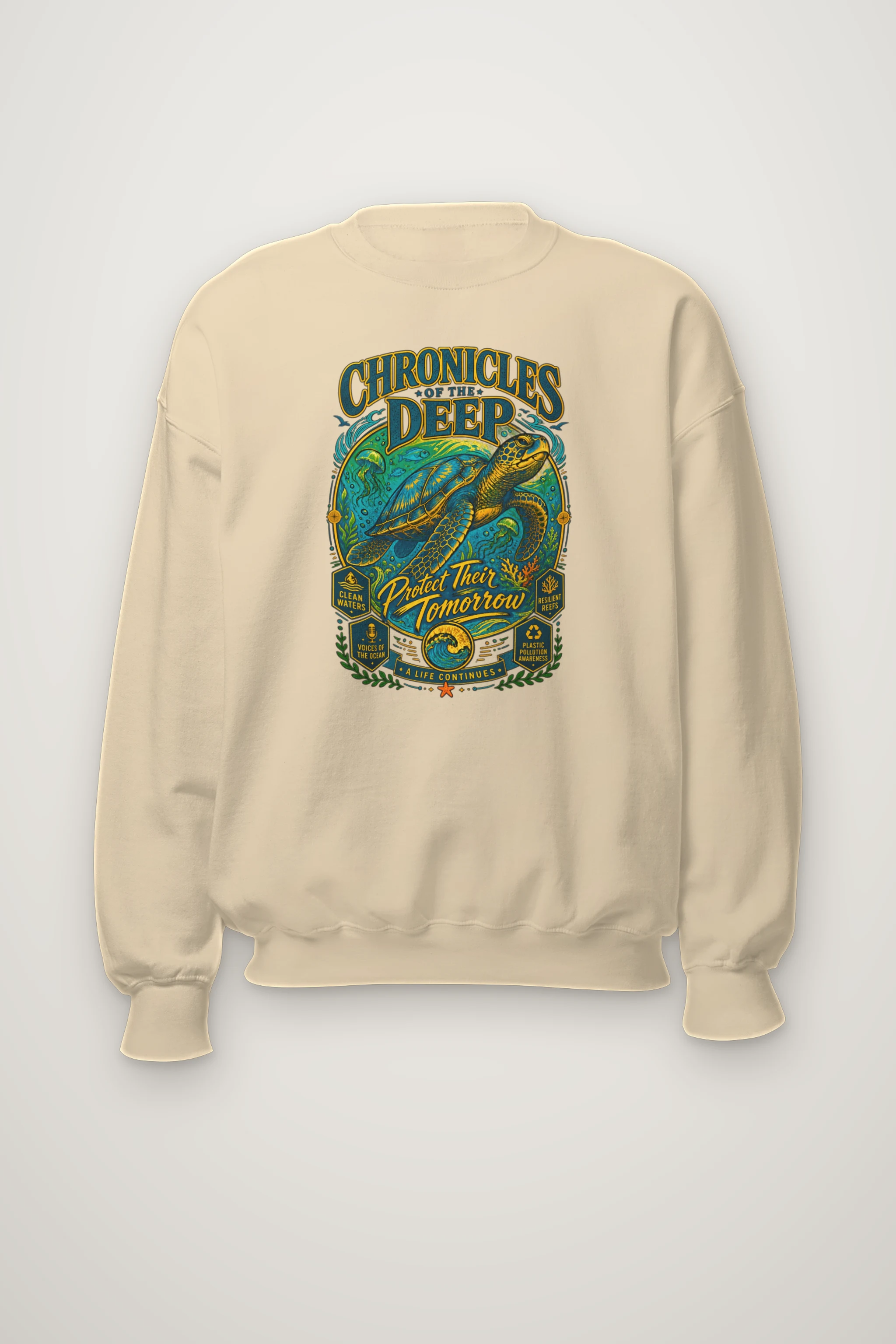 "Chronicles of the Deep" Heavy Blend Unisex Crewneck Sweatshirt