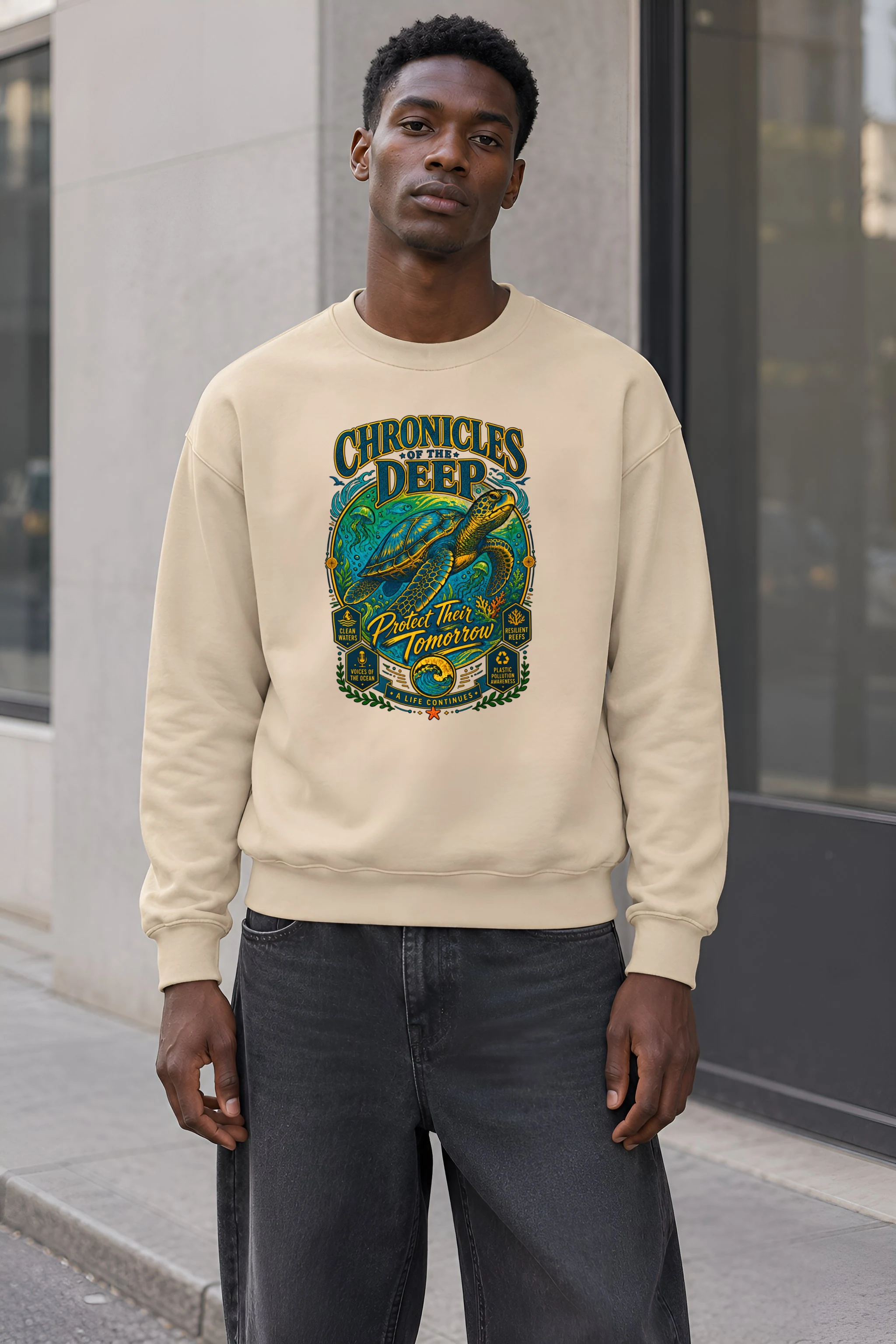 "Chronicles of the Deep" Heavy Blend Unisex Crewneck Sweatshirt