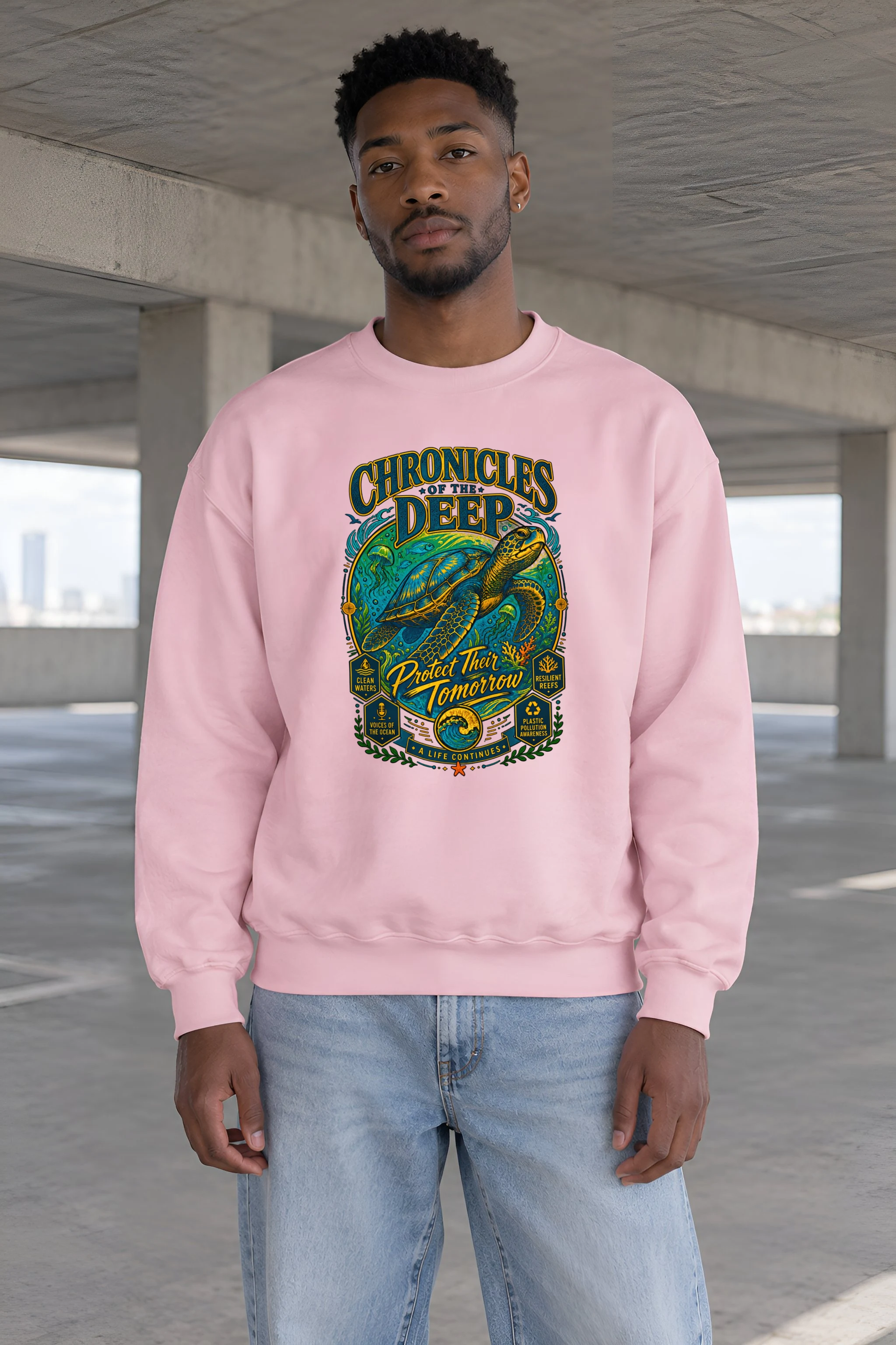"Chronicles of the Deep" Heavy Blend Unisex Crewneck Sweatshirt