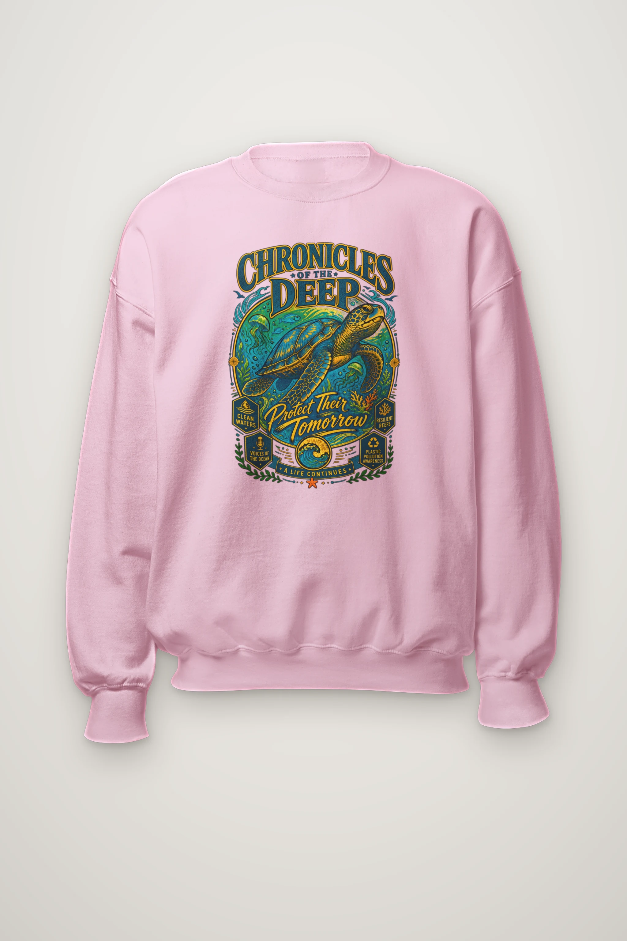 "Chronicles of the Deep" Heavy Blend Unisex Crewneck Sweatshirt