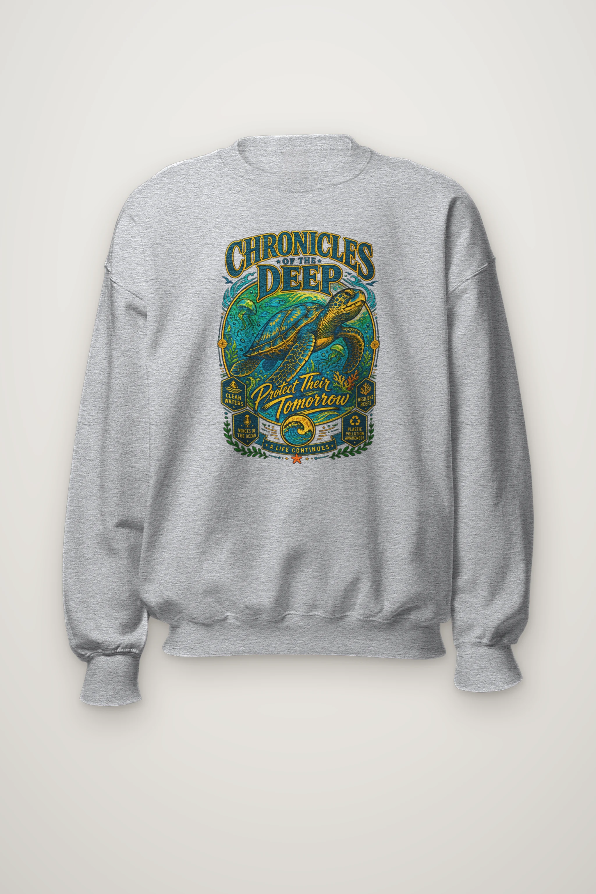 "Chronicles of the Deep" Heavy Blend Unisex Crewneck Sweatshirt