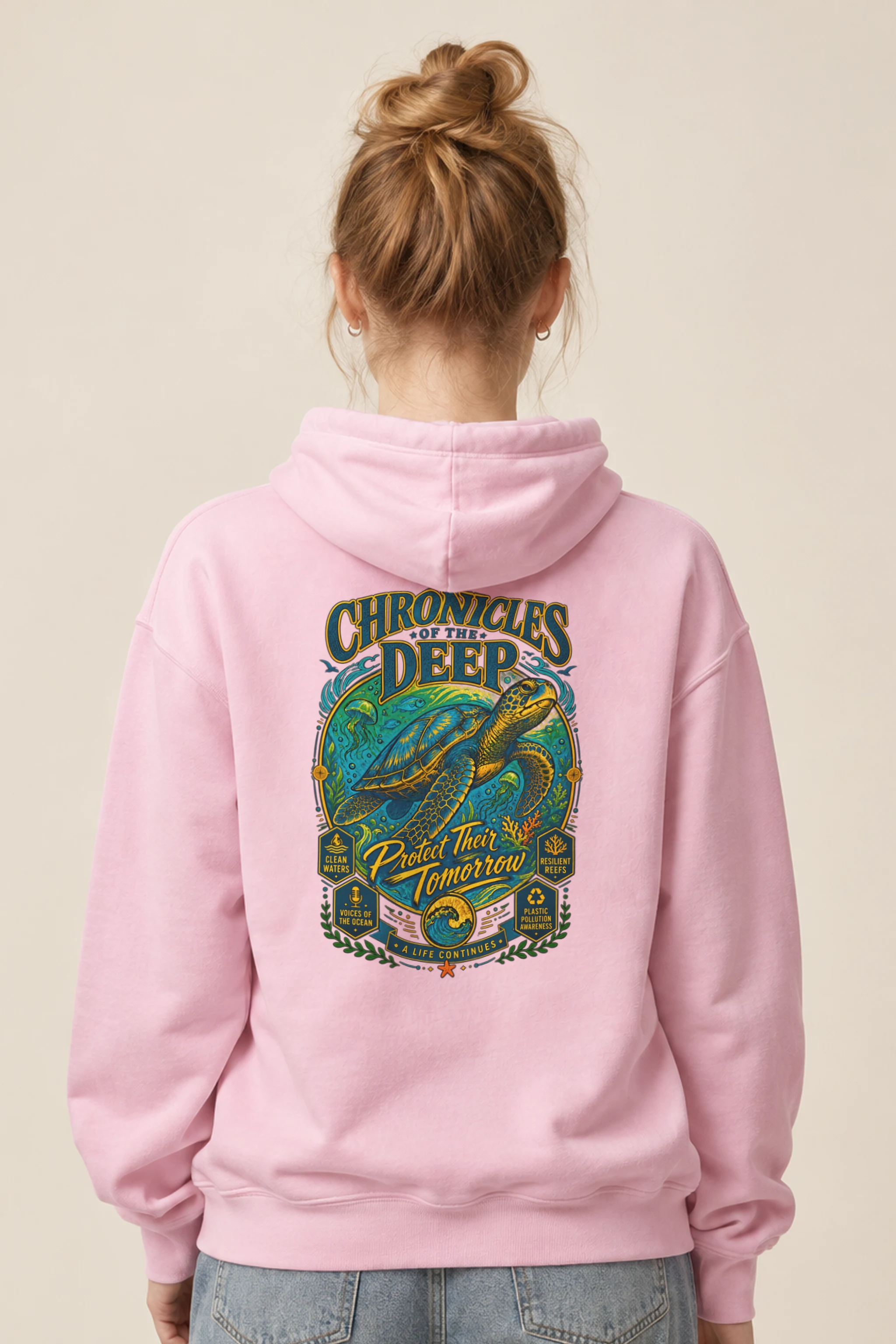 "Chronicles Of The Deep" Heavy Blend Unisex Pullover Hoodie