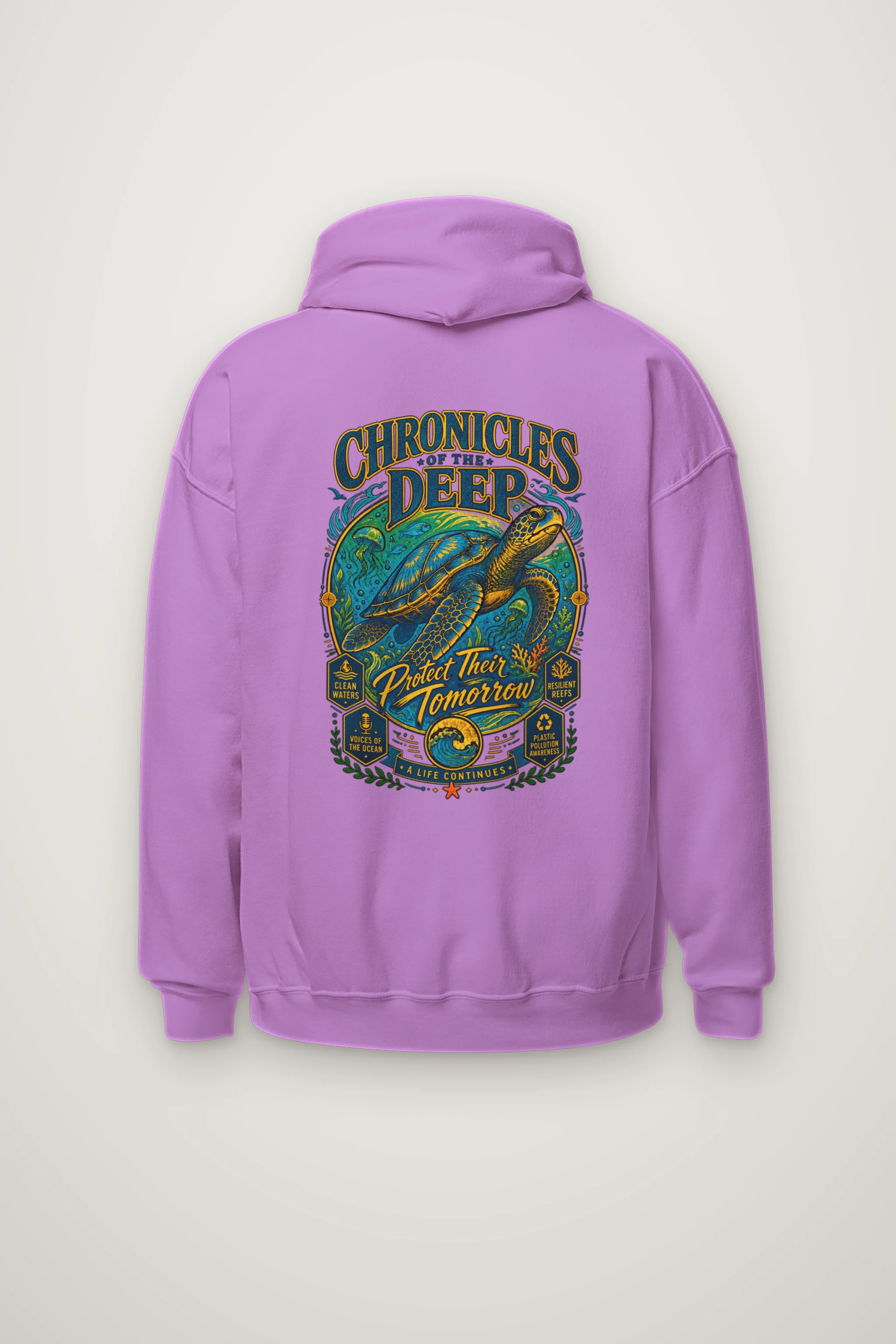 "Chronicles Of The Deep" Heavy Blend Unisex Pullover Hoodie