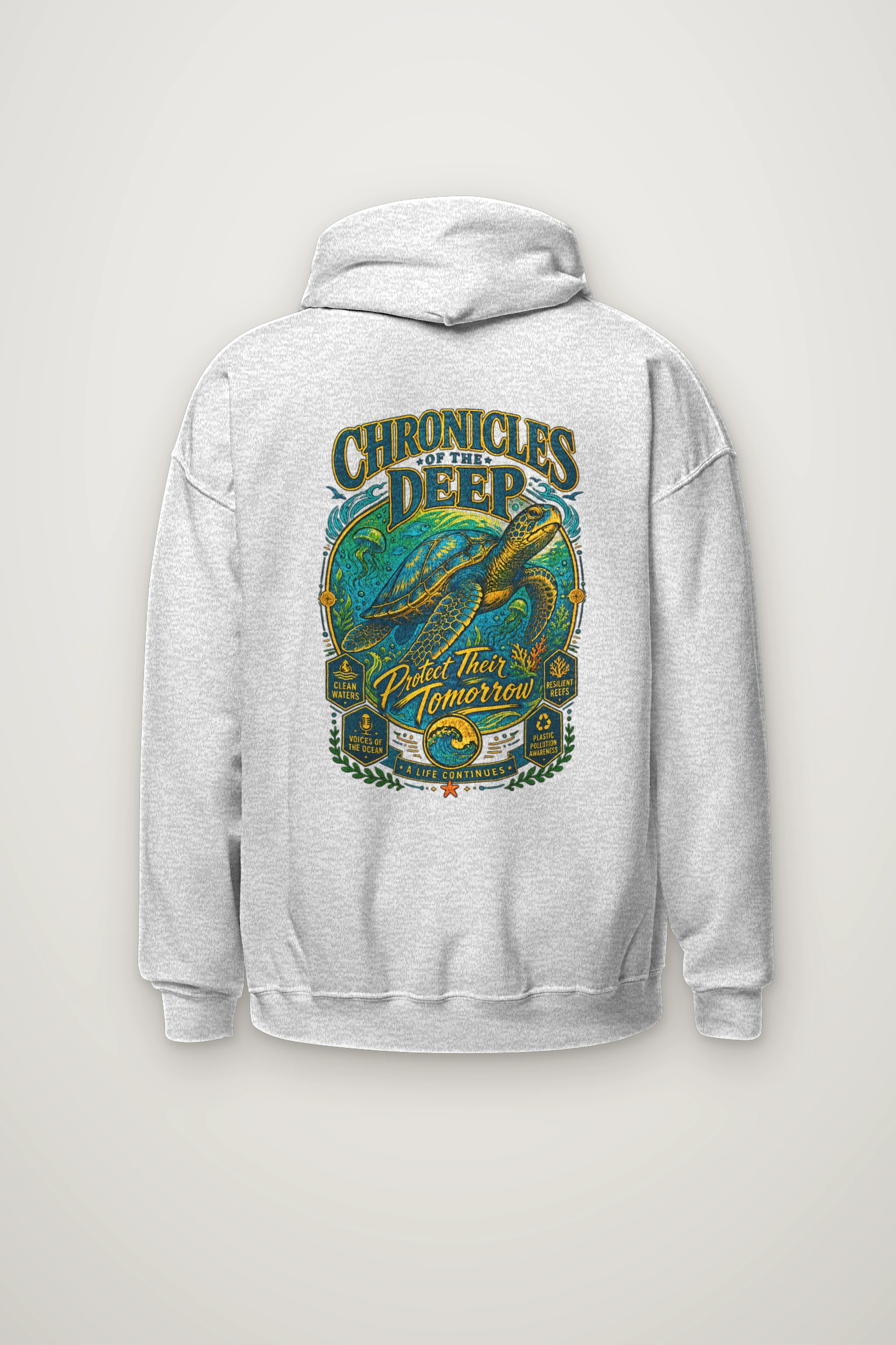 "Chronicles Of The Deep" Heavy Blend Unisex Pullover Hoodie