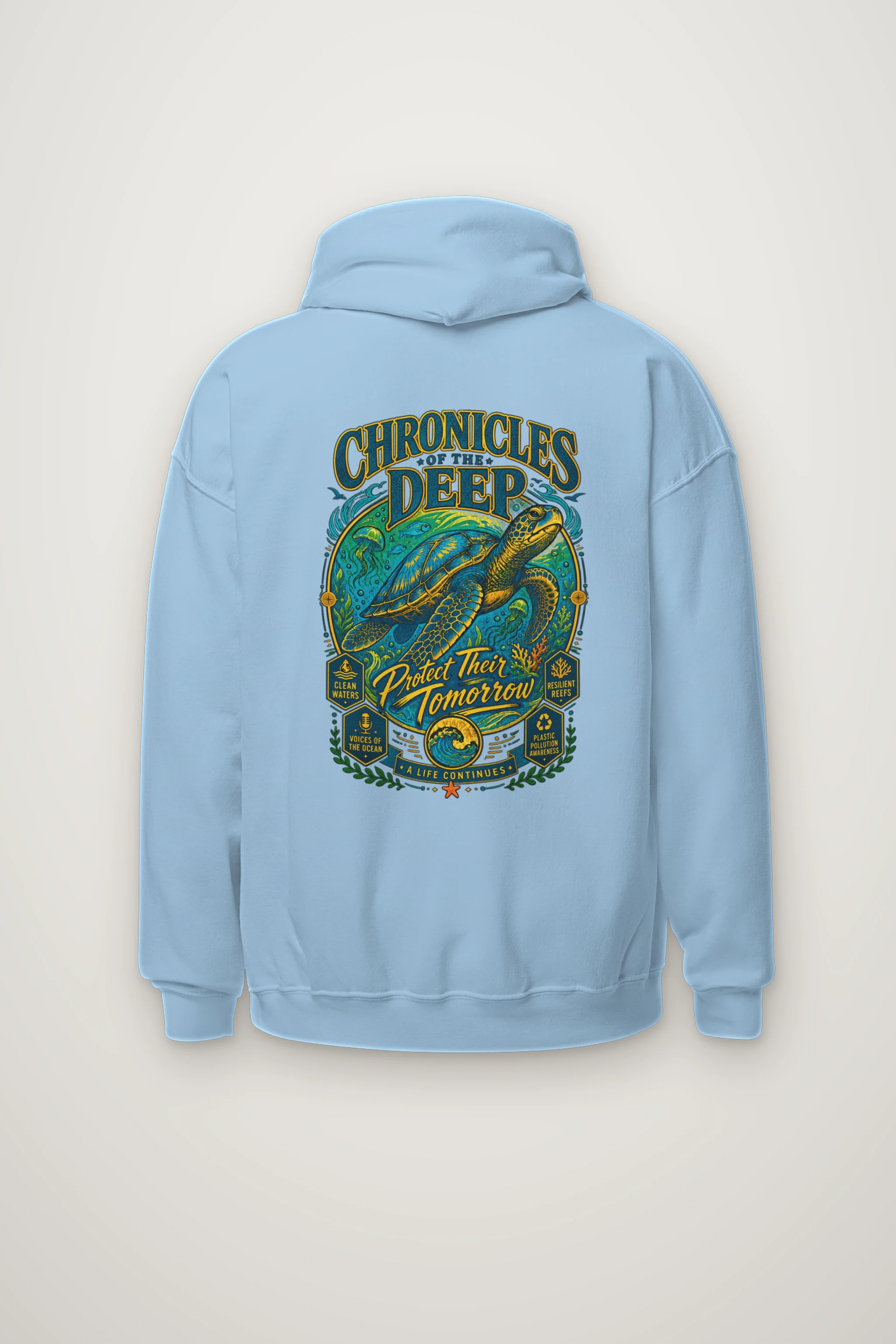 "Chronicles Of The Deep" Heavy Blend Unisex Pullover Hoodie