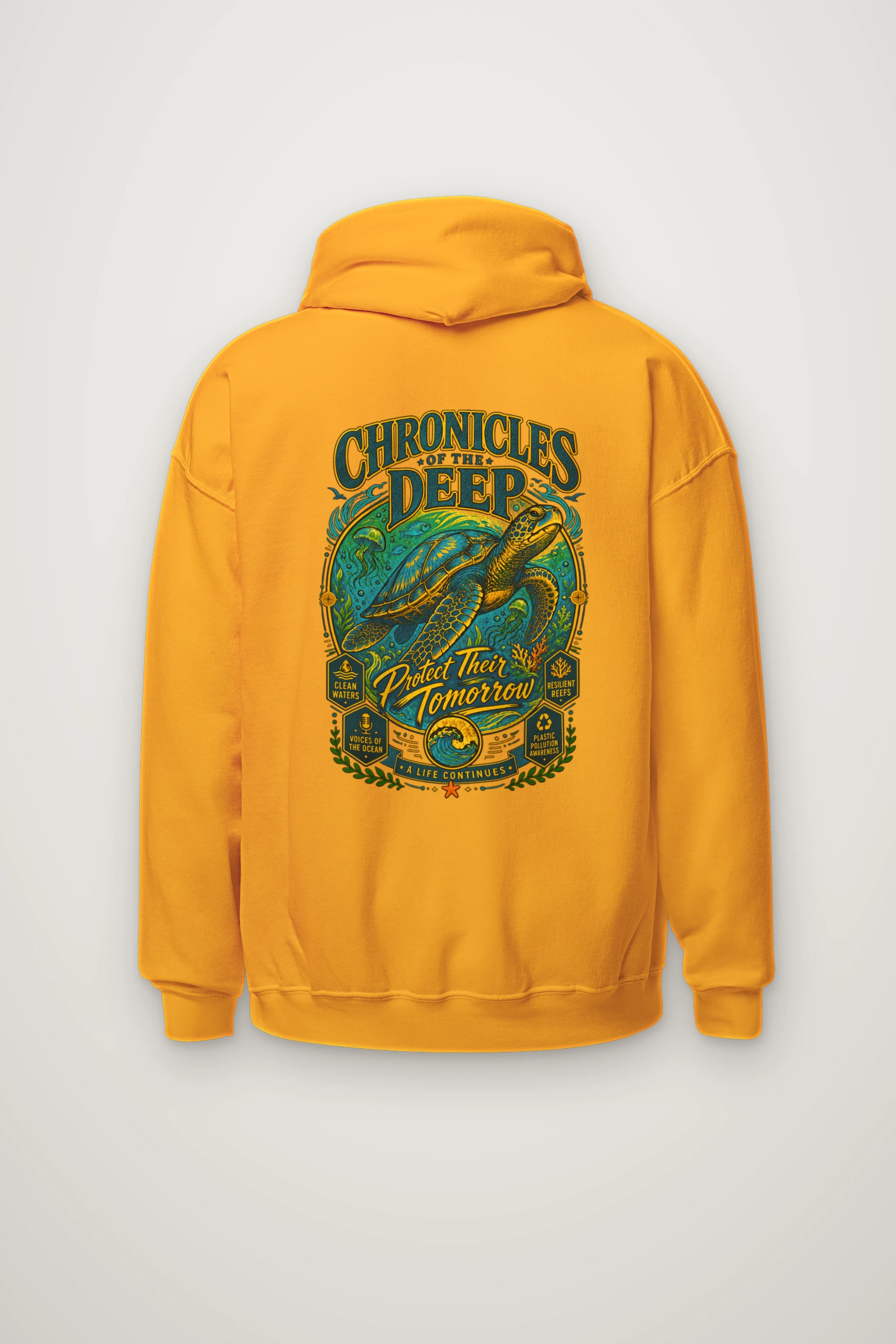 "Chronicles Of The Deep" Heavy Blend Unisex Pullover Hoodie