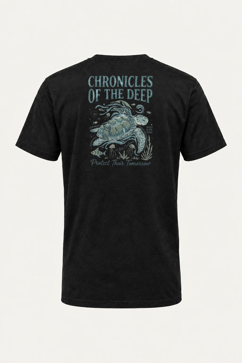 "Chronicles Of The Deep" Heavyweight Unisex Crewneck T-shirt | Gildan 5000