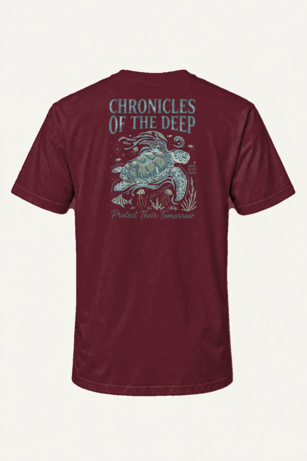 "Chronicles Of The Deep" Heavyweight Unisex Crewneck T-shirt | Gildan 5000