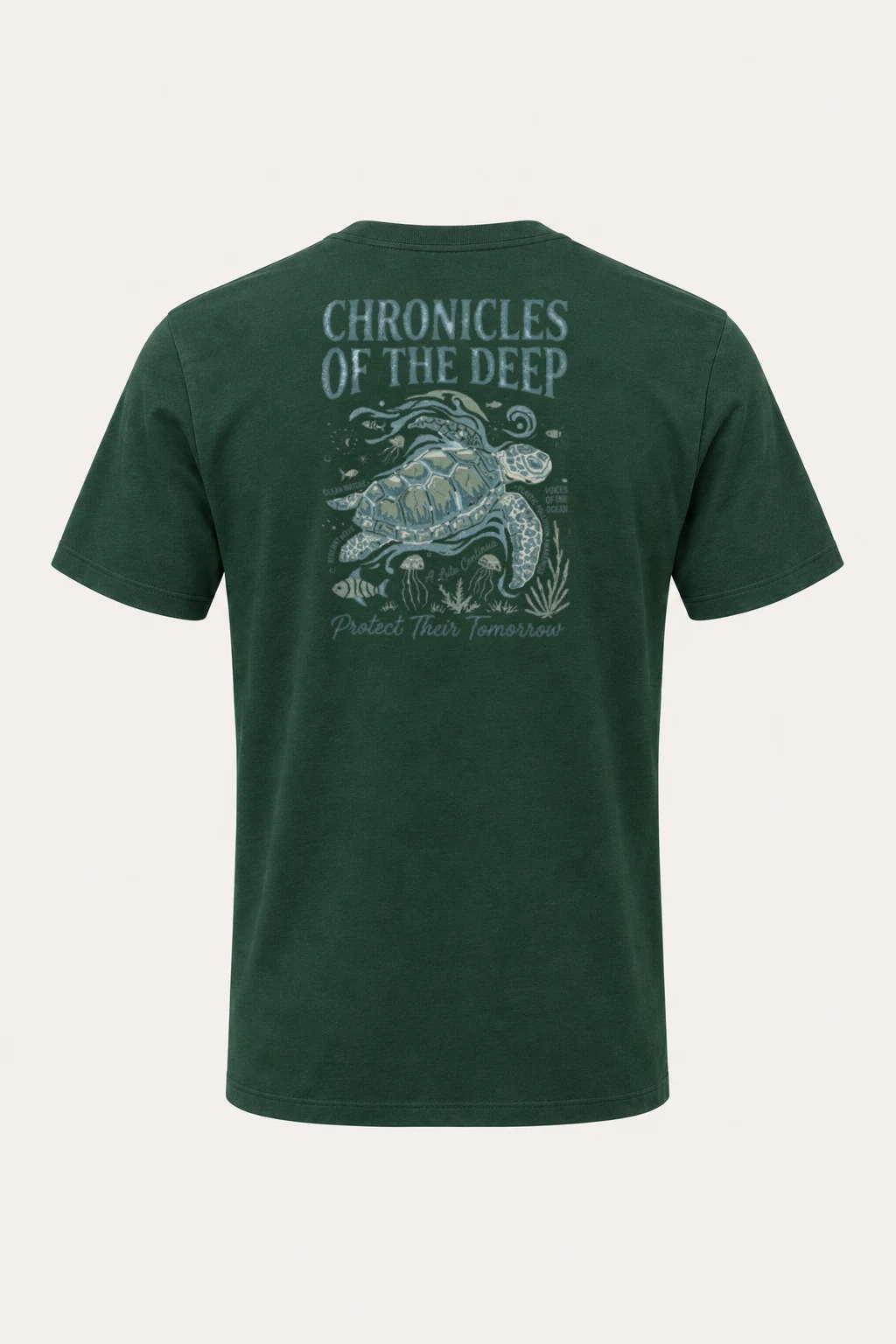 "Chronicles Of The Deep" Heavyweight Unisex Crewneck T-shirt | Gildan 5000