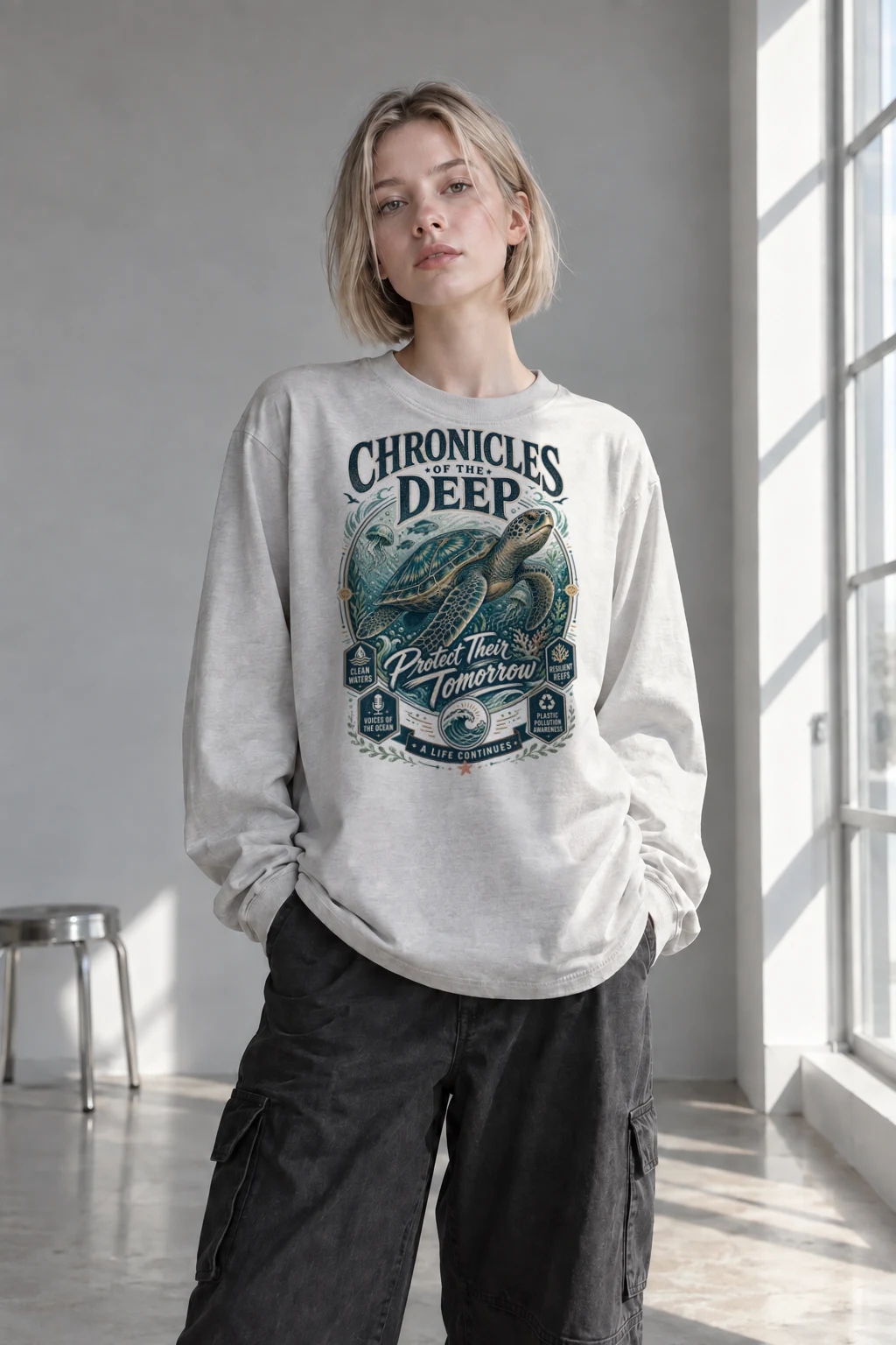 "Chronicles Of The Deep" Unisex Longsleeve T-shirt | Gildan 2400