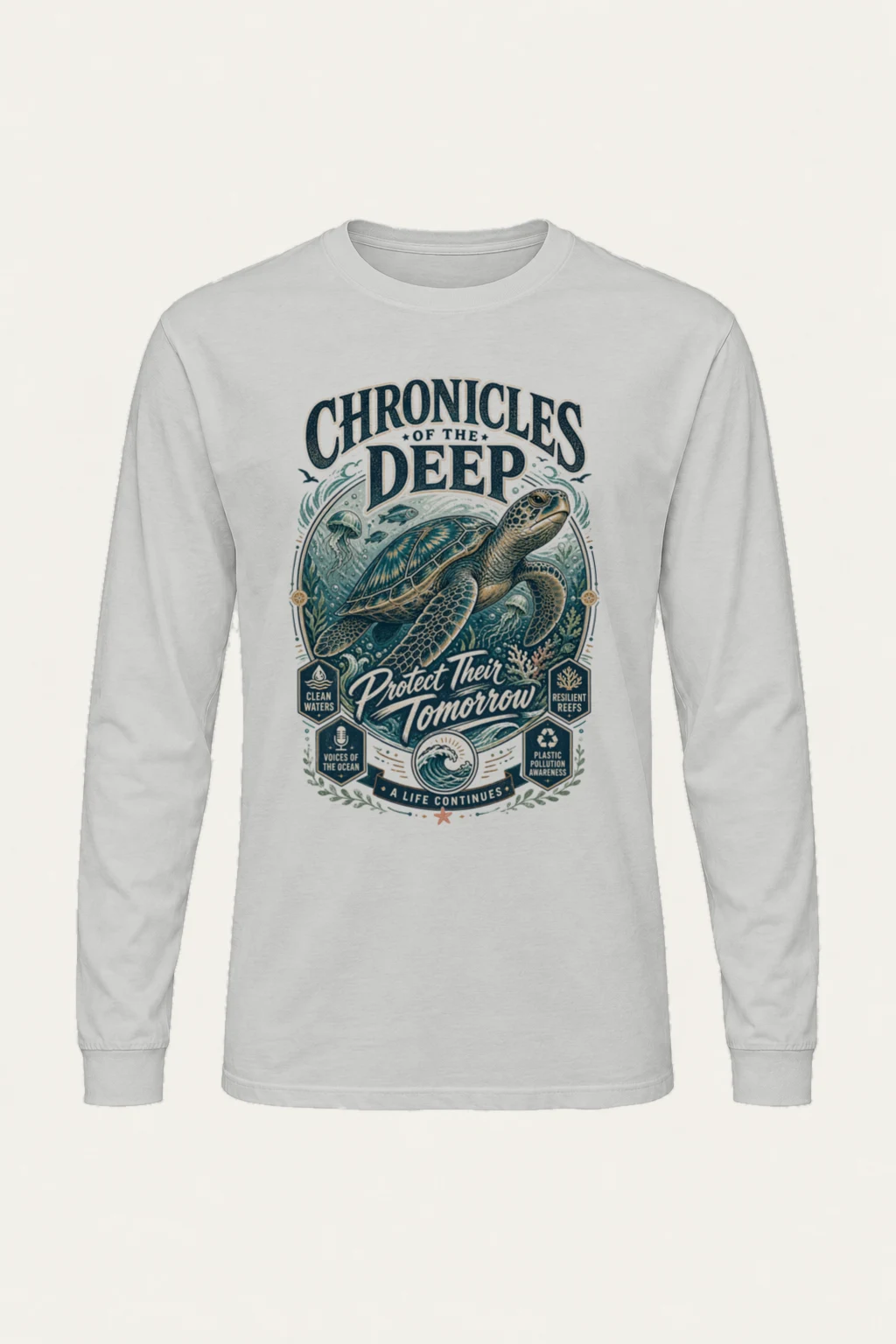 "Chronicles Of The Deep" Unisex Longsleeve T-shirt | Gildan 2400